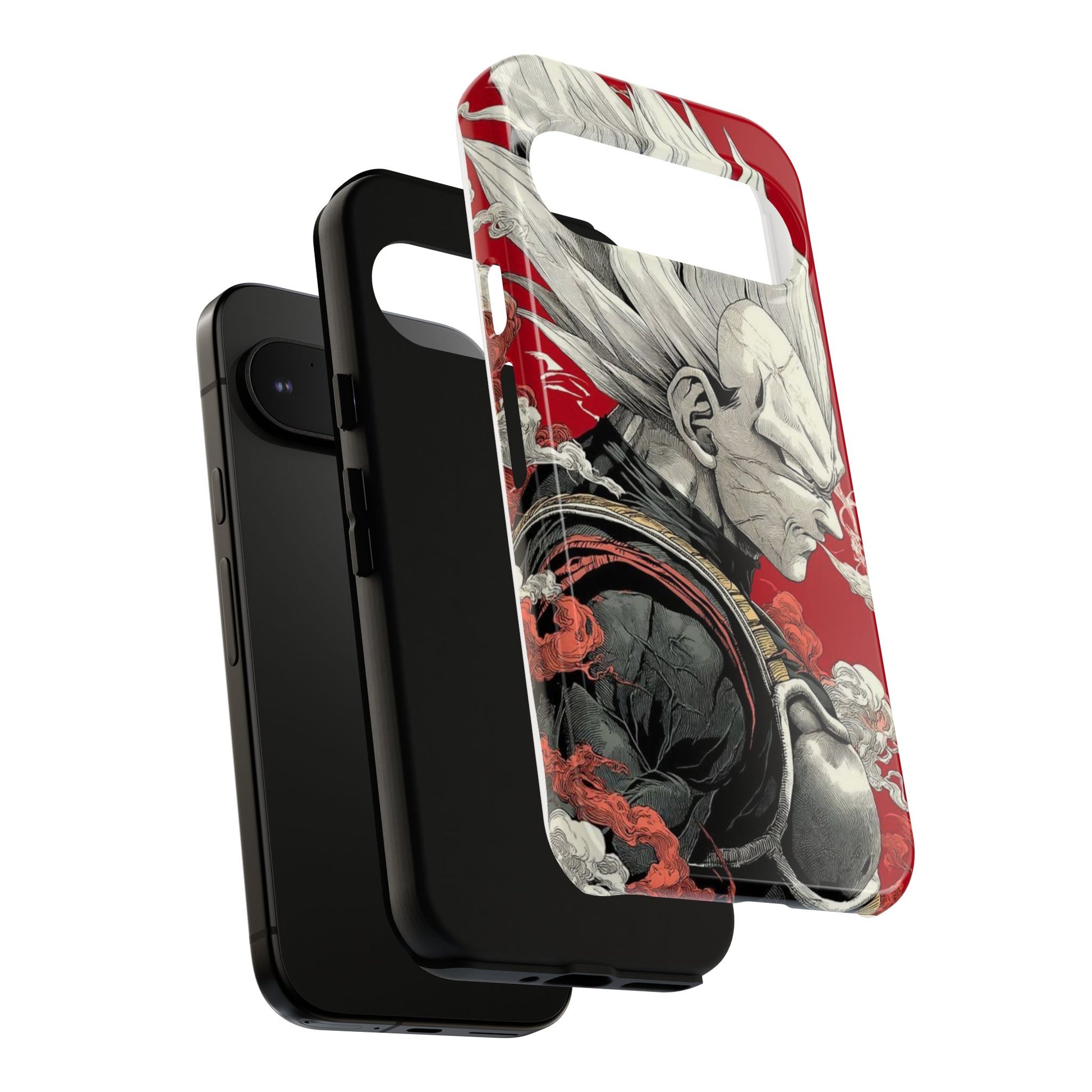 Dragon Ball Z Vegeta Anime Tough Cases for iPhones, Samsung, and Pixel