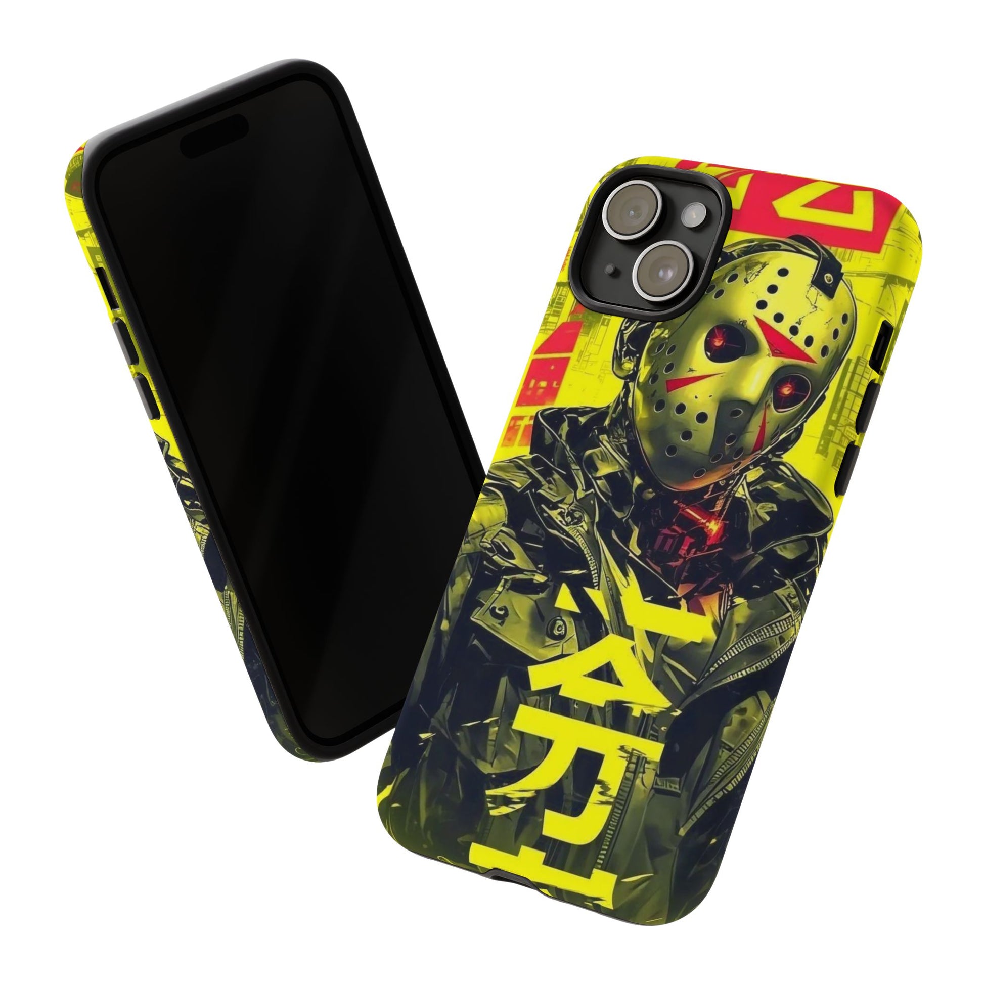 Cyberpunk X Jason Voorhees Tough Cases for iPhones, Samsung, and Pixel