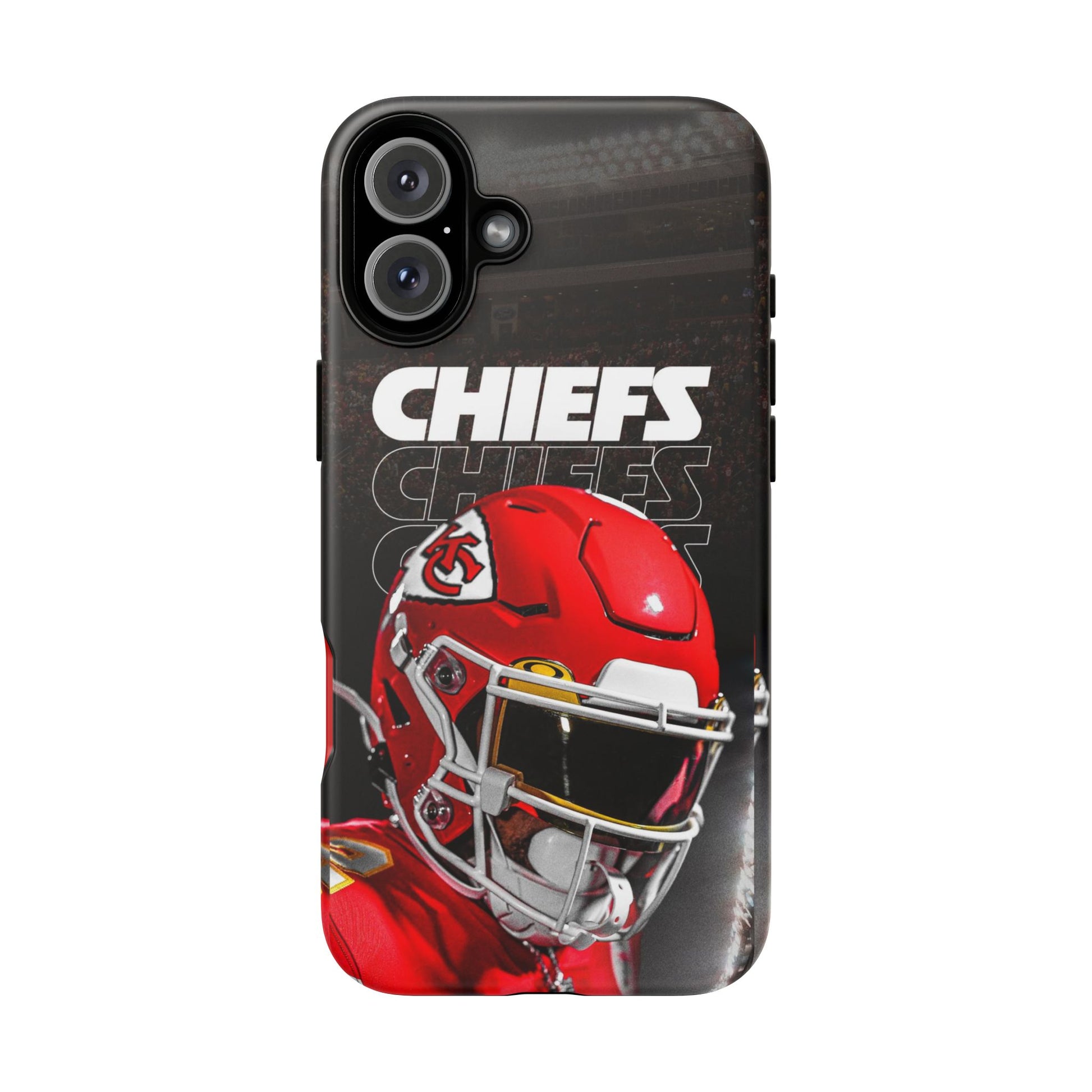 Kansas City Chiefs Football Helmet Logo Tough Cases for iPhones, Samsung, and Pixel