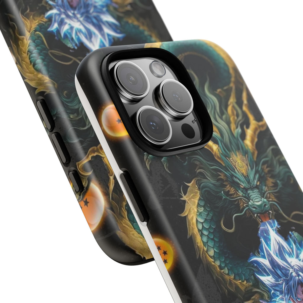 Anime Goku x Shenron Dragonball Z Tough Cases for iPhones, Samsung, and Pixel