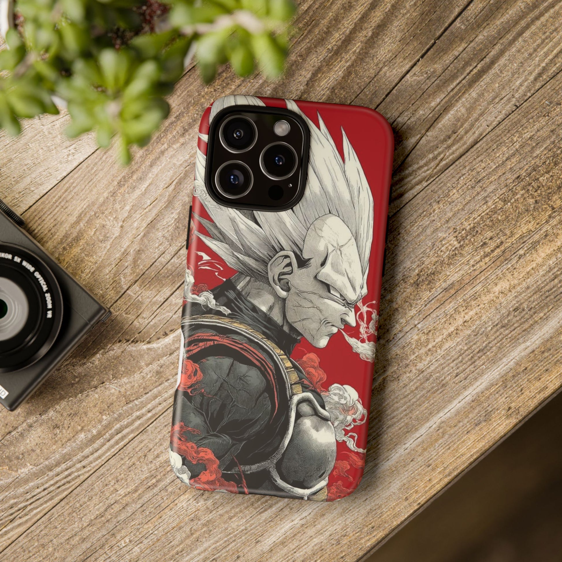 Dragon Ball Z Vegeta Anime Tough Cases for iPhones, Samsung, and Pixel