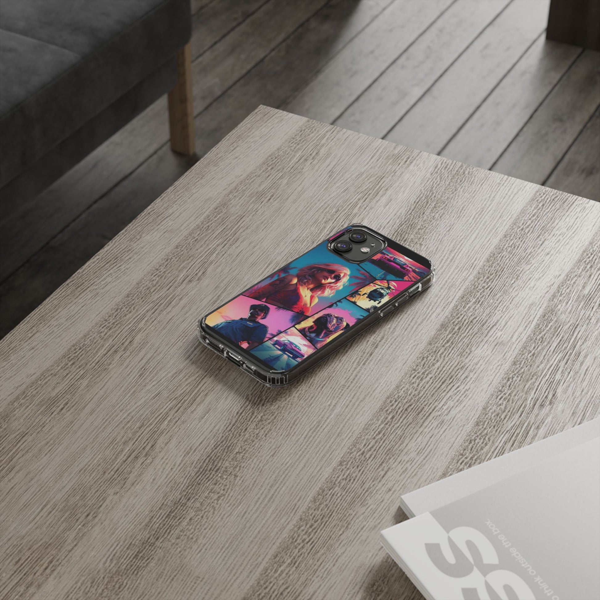 Grand Theft Style  Miami Vice Gamer inspired Protective Iphone and Samsung case