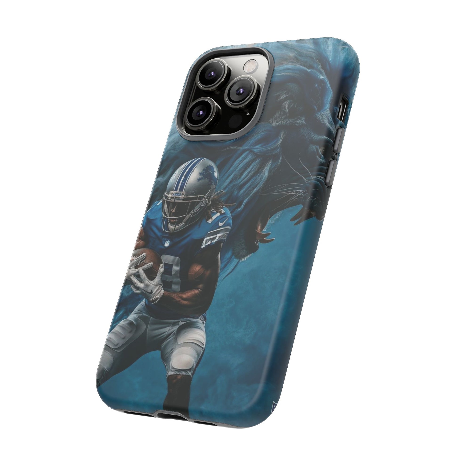 Detroit Lions Player Football Phone Case, Tough Cases for iPhones, Samsung, and Pixel