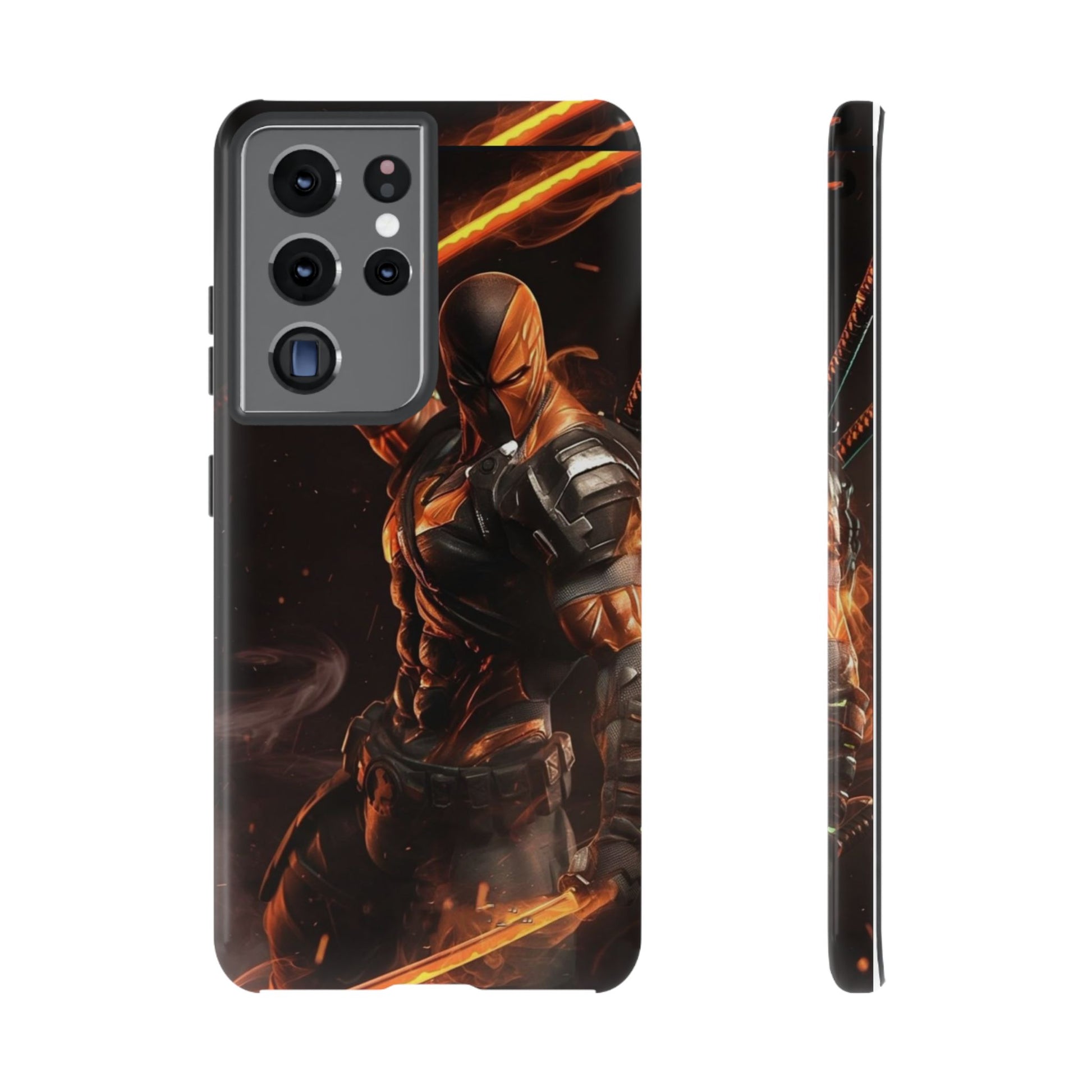 DC Comics Death Stroke Tough Cases for iPhones, Samsung, and Pixel