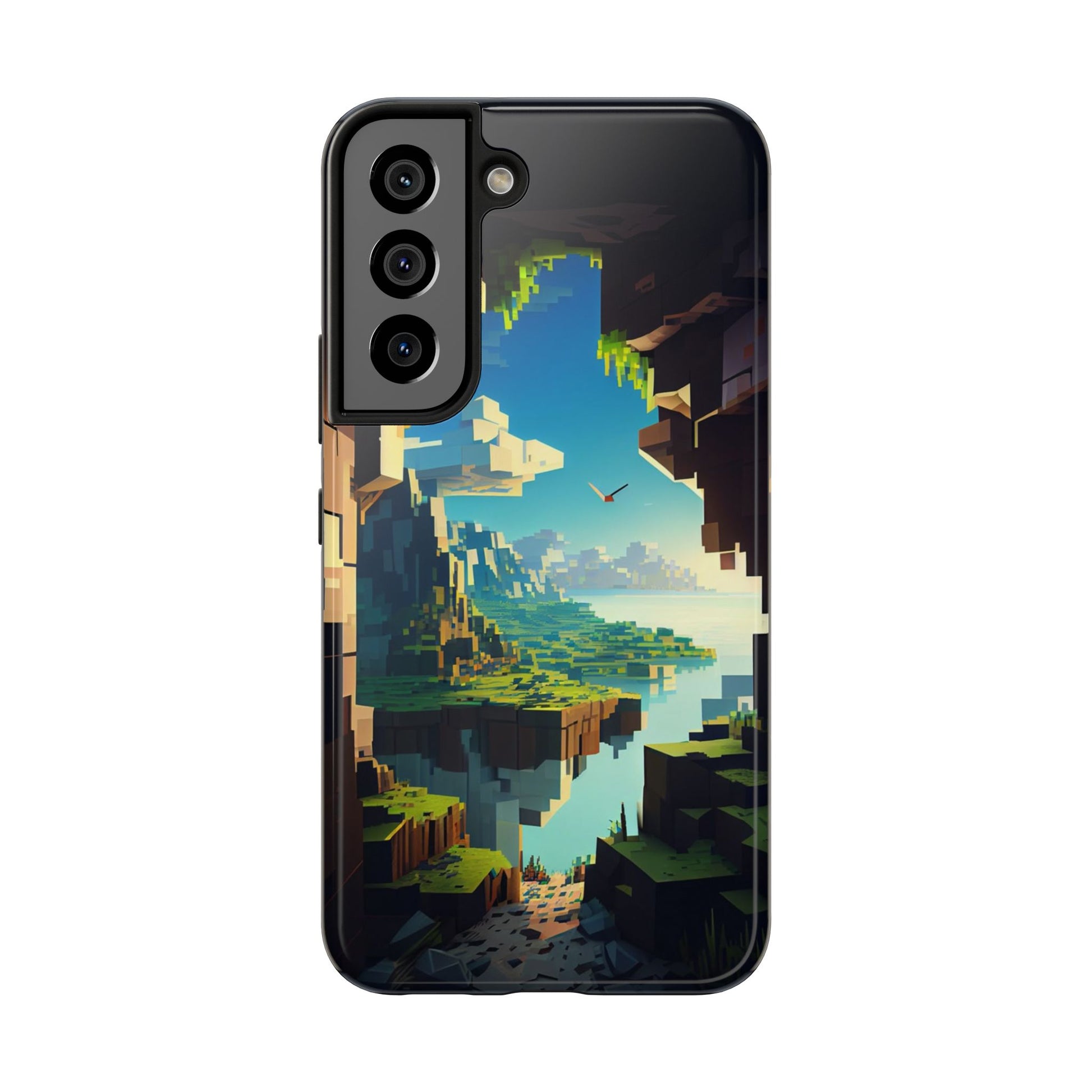 World of Minecraft Tough Phone Cases for Iphones & Samsung Phones Durable