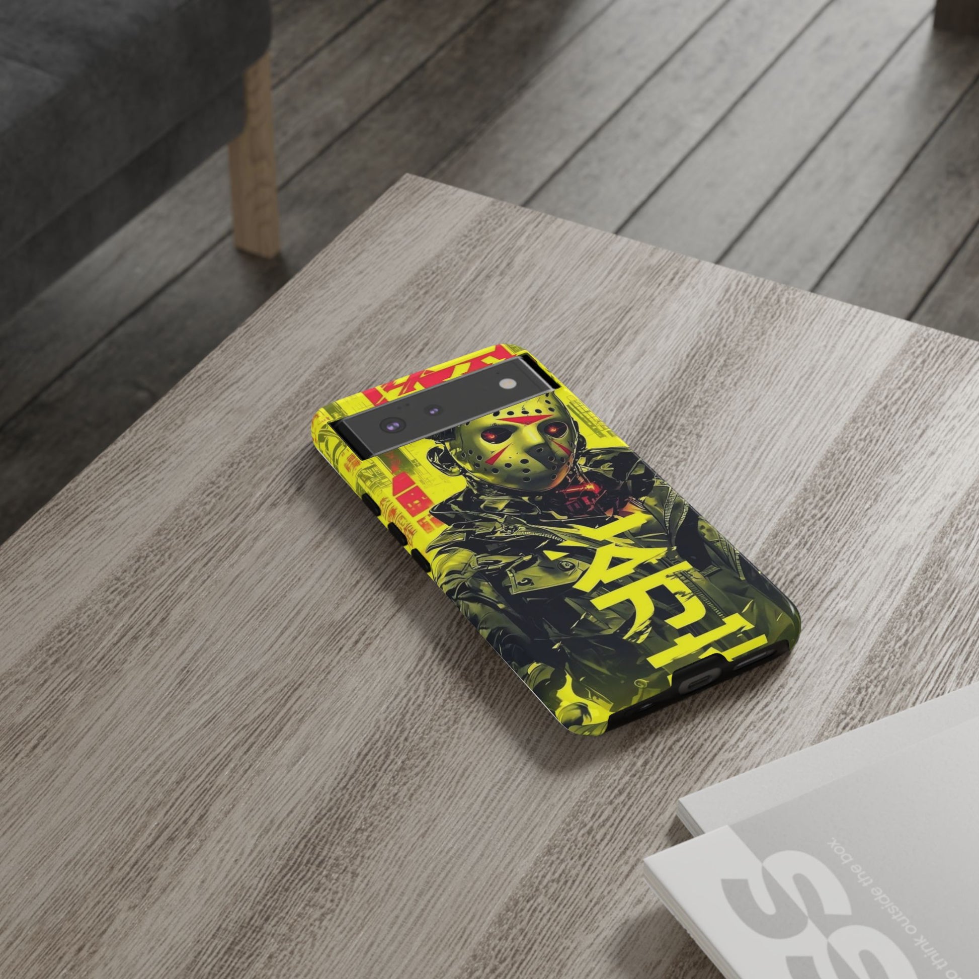 Cyberpunk X Jason Voorhees Tough Cases for iPhones, Samsung, and Pixel