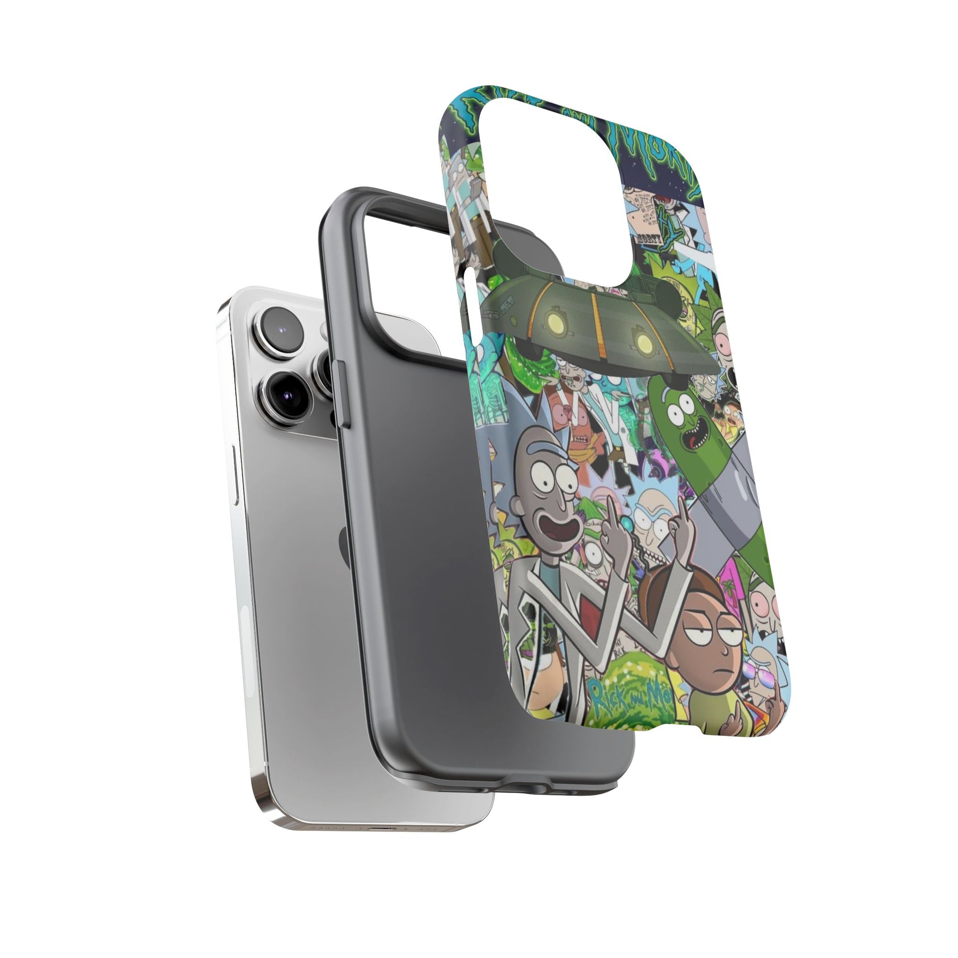 Rick and Morty Phone Case, Tough Cases for iPhones, Samsung, and Pixel