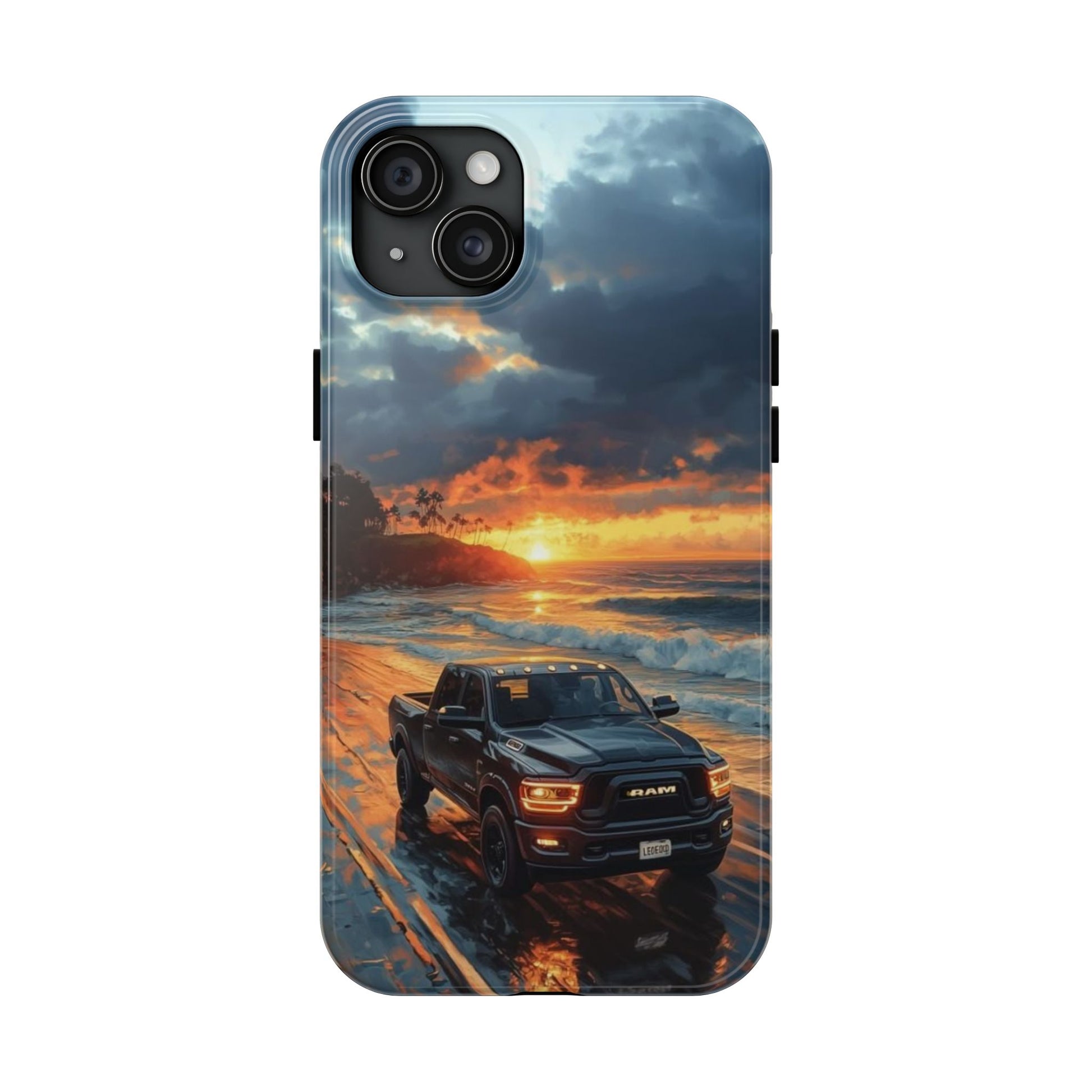 Dodge Ram Beach Phone Cases for Iphones & Samsung Phones Durable