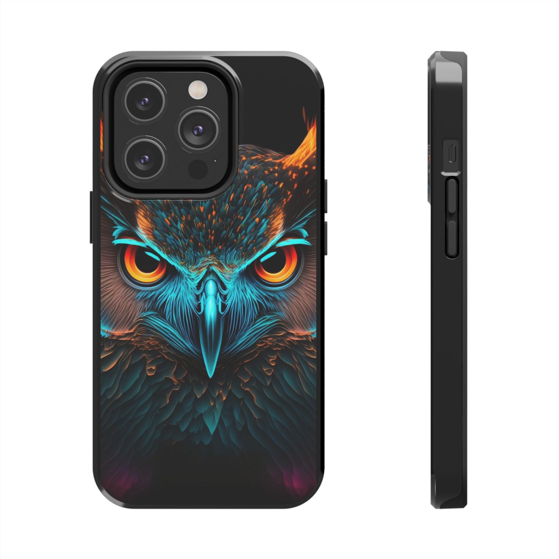 Neon Owl Theme Phone Cases for iPhones & Samsung Phones