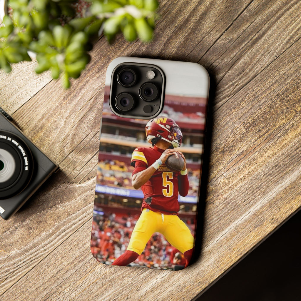 Jayden Daniels Washington Football Tough Cases for iPhones, Samsung, and Pixel