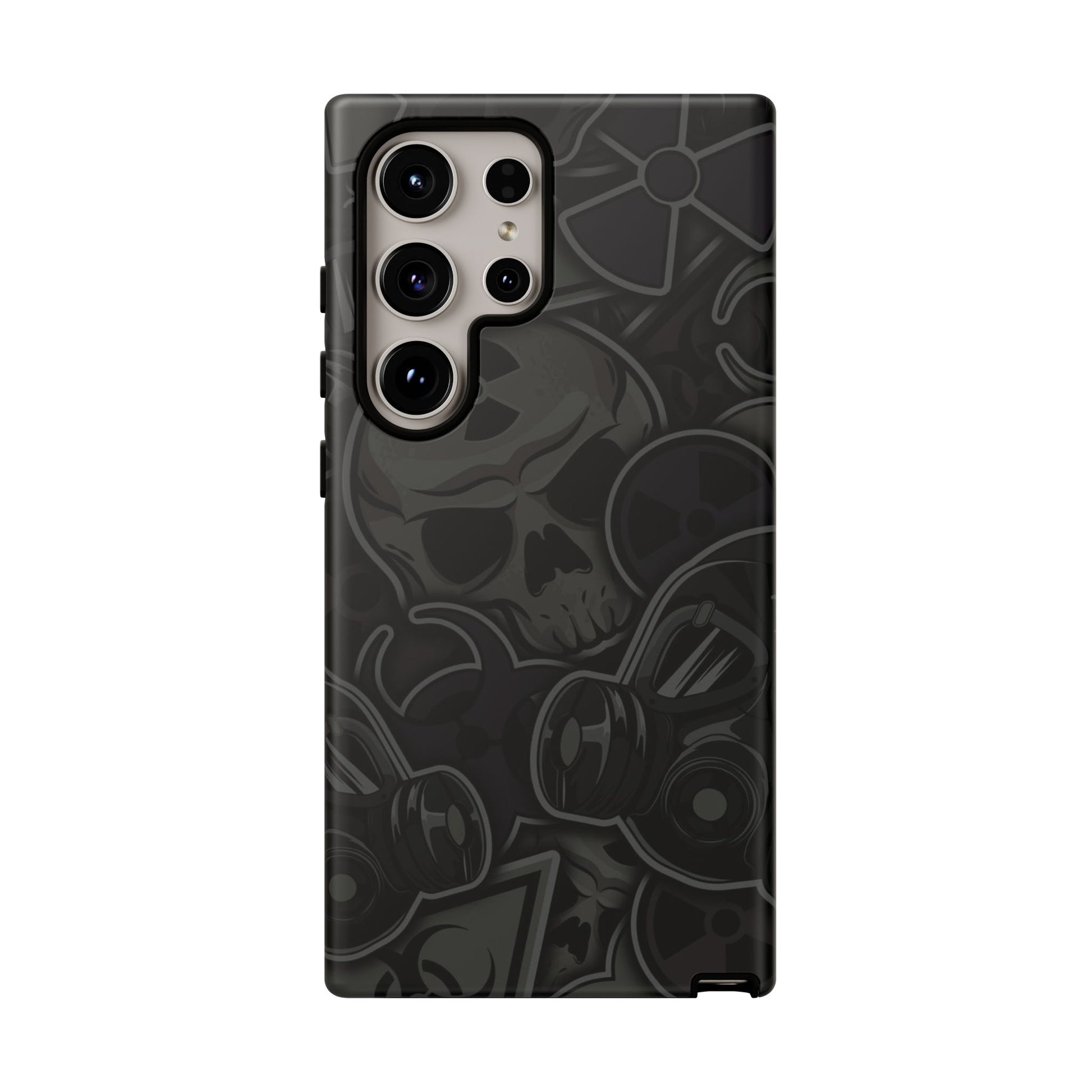 Tough Cases Phone Case, Edgy Skull Design Phone Cover, Gothic Cell Phone Shell