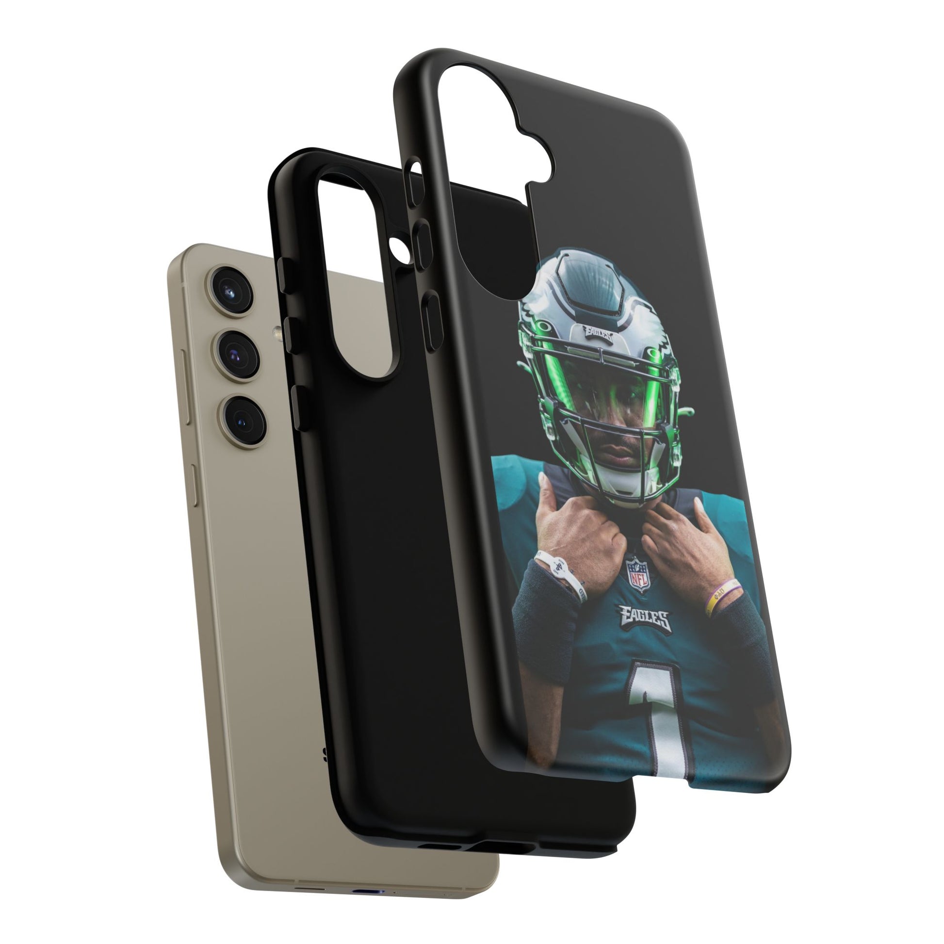 Eagles Football Jalen Hurts Tough Cases for iPhones, Samsung, and Pixel