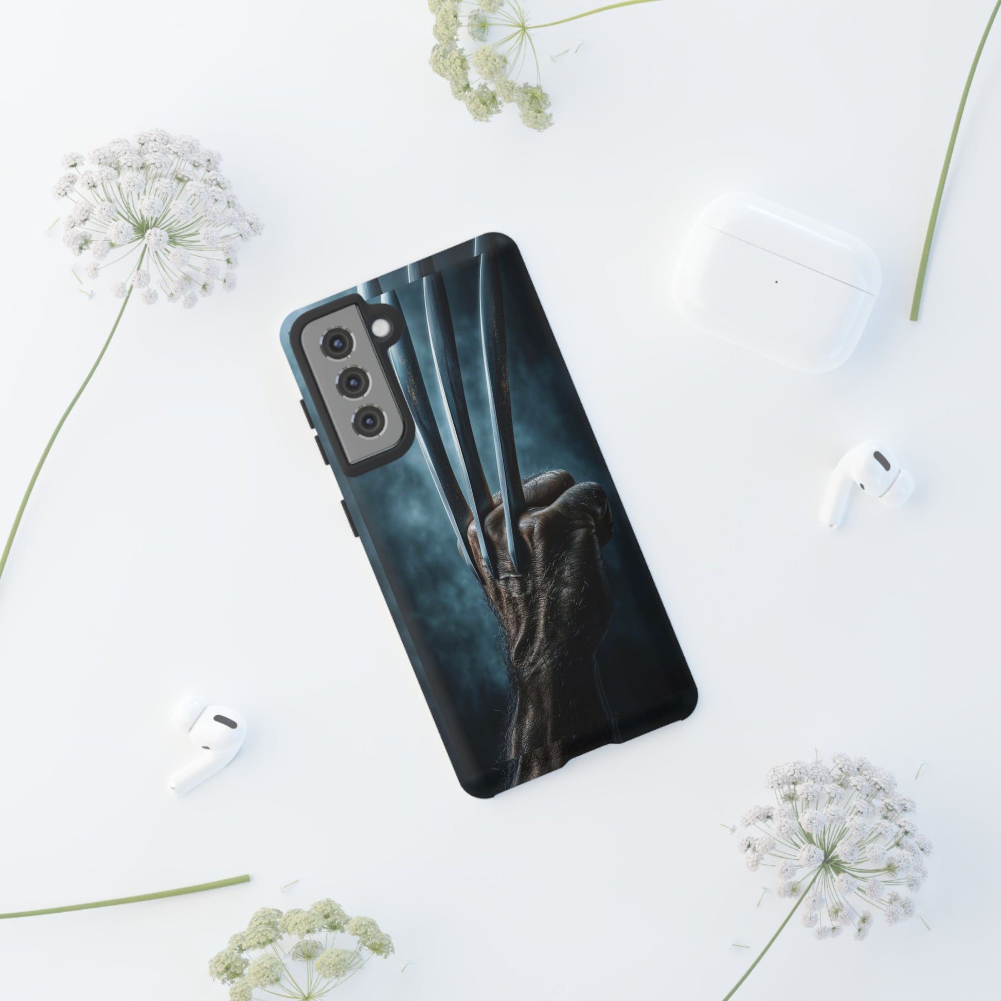 Logan's Claws Wolverine Tough Cases for iPhones, Samsung, and Pixel