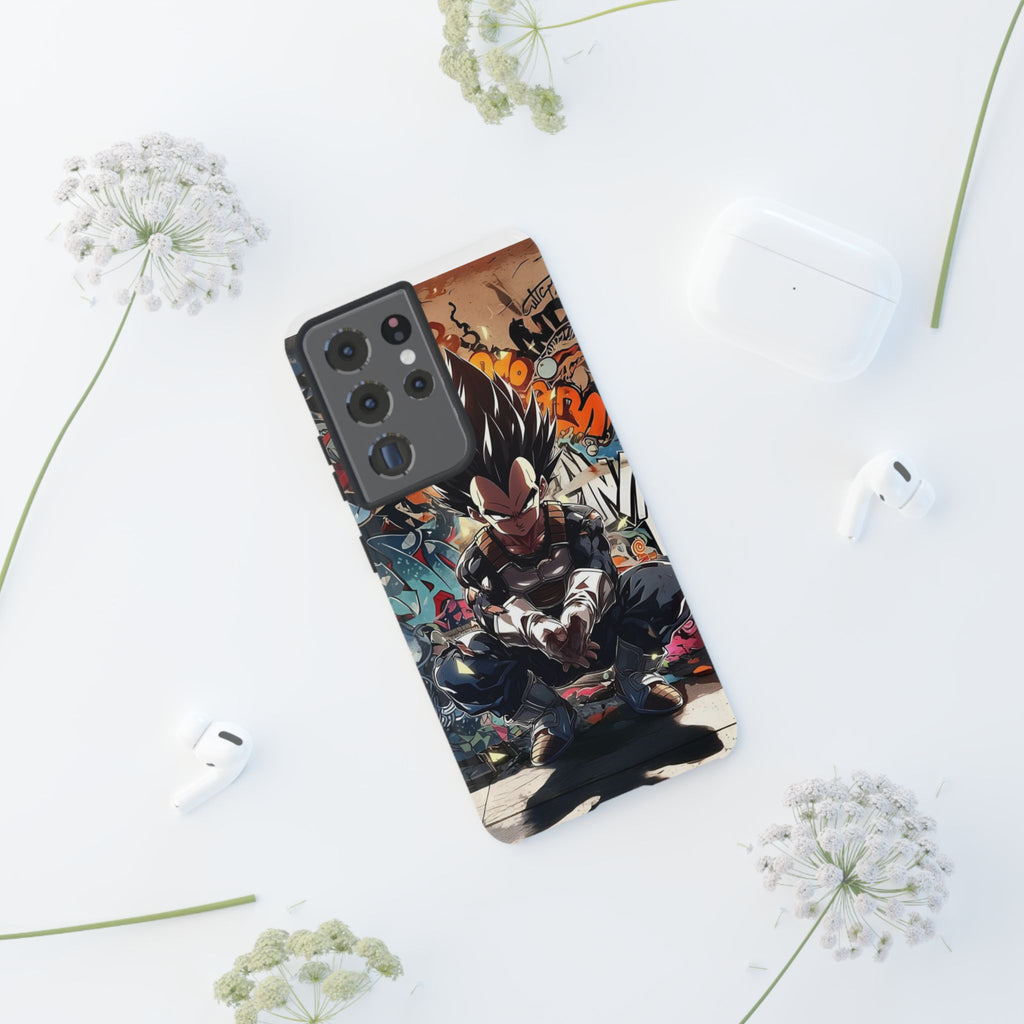Anime Vegeta Dragon ball Z Tough Cases for iPhones, Samsung, and Pixel