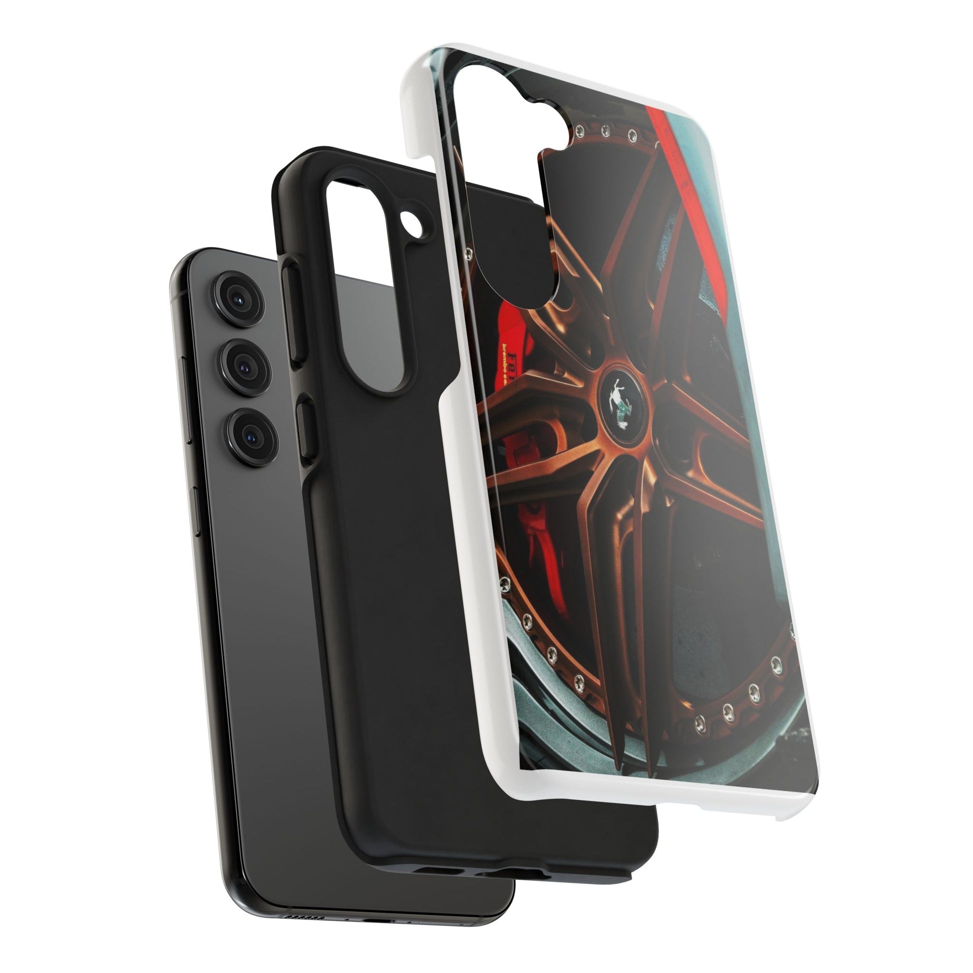 Sports Car Racing Wheel tough Phone Cases for Iphones & Samsung Durable