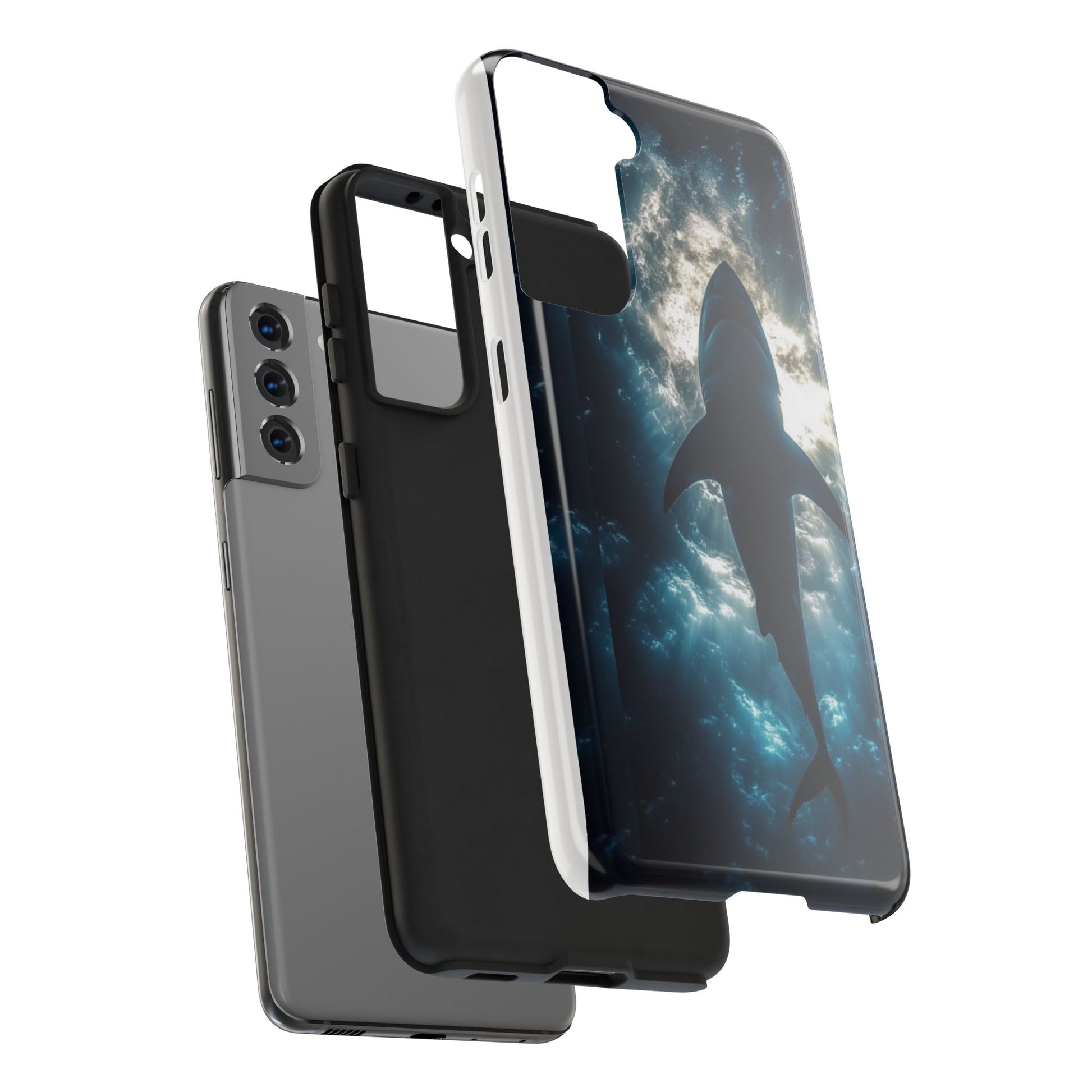 Great White Shark Themed Tough Phone Cases for Iphones & Samsung Phones
