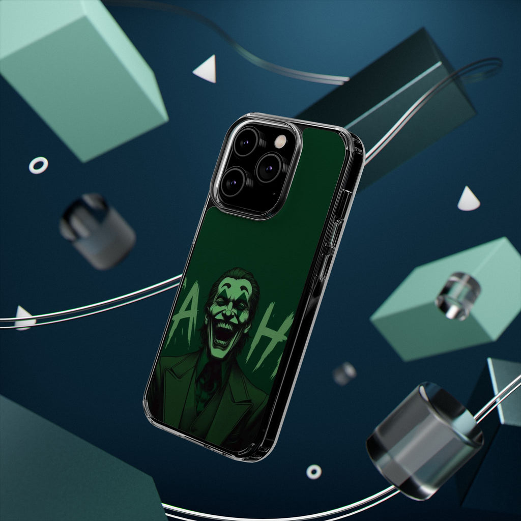 Phone Case, Comic book Inspired Design Joker Hahaha, Clear Phone Cover, Funny