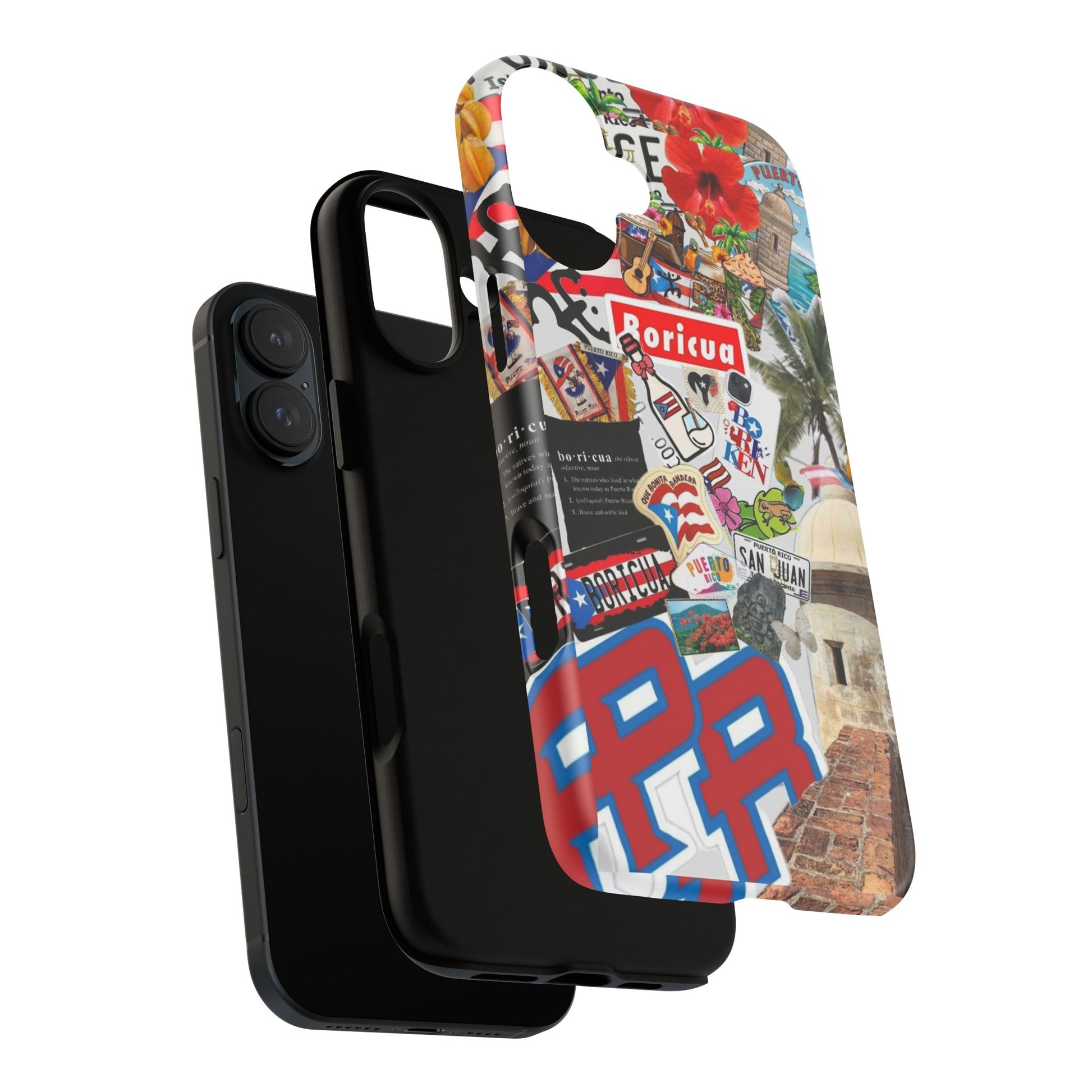 Puerto Rico Boricua Art Tough Cases for iPhones, Samsung, and Pixel
