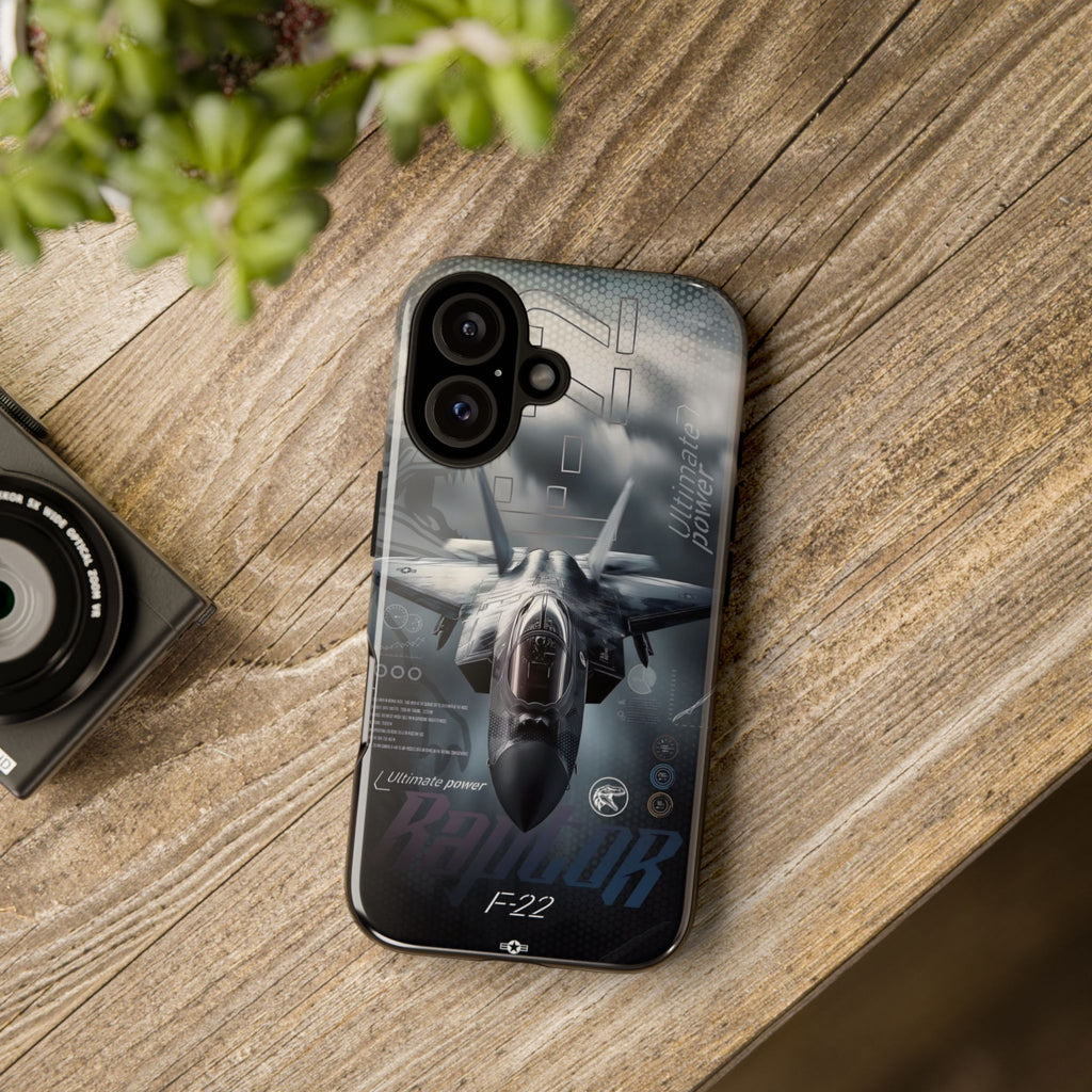 F-22 Raptor Fighter Jet Tough Cases for iPhones, Samsung, and Pixel