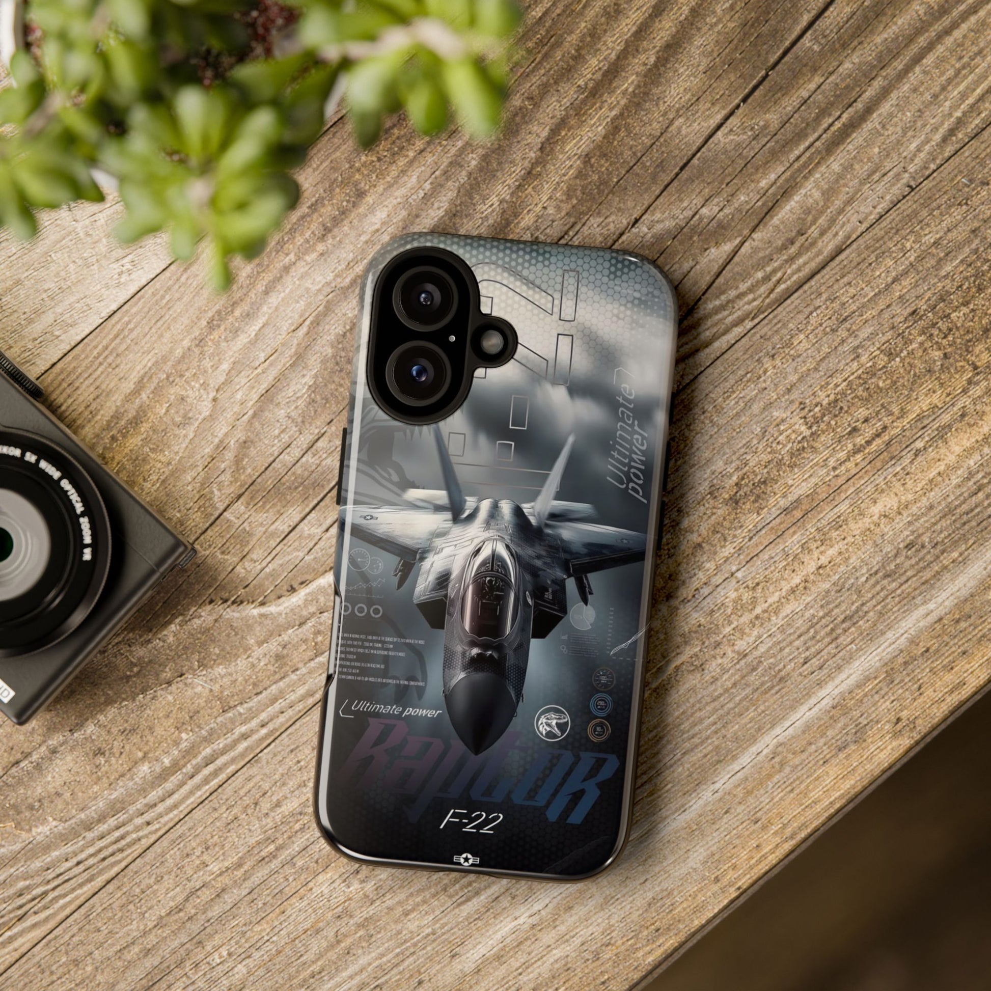F-22 Raptor Fighter Jet Tough Cases for iPhones, Samsung, and Pixel