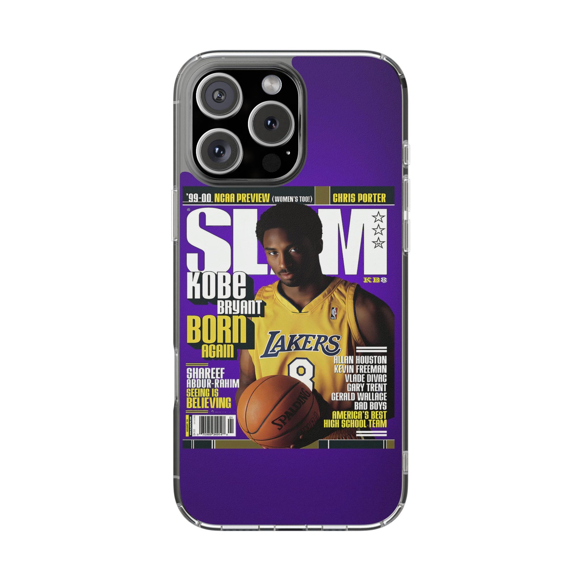 SLAM Cover Kobe Basketball Inspired design Clear Phone Cases