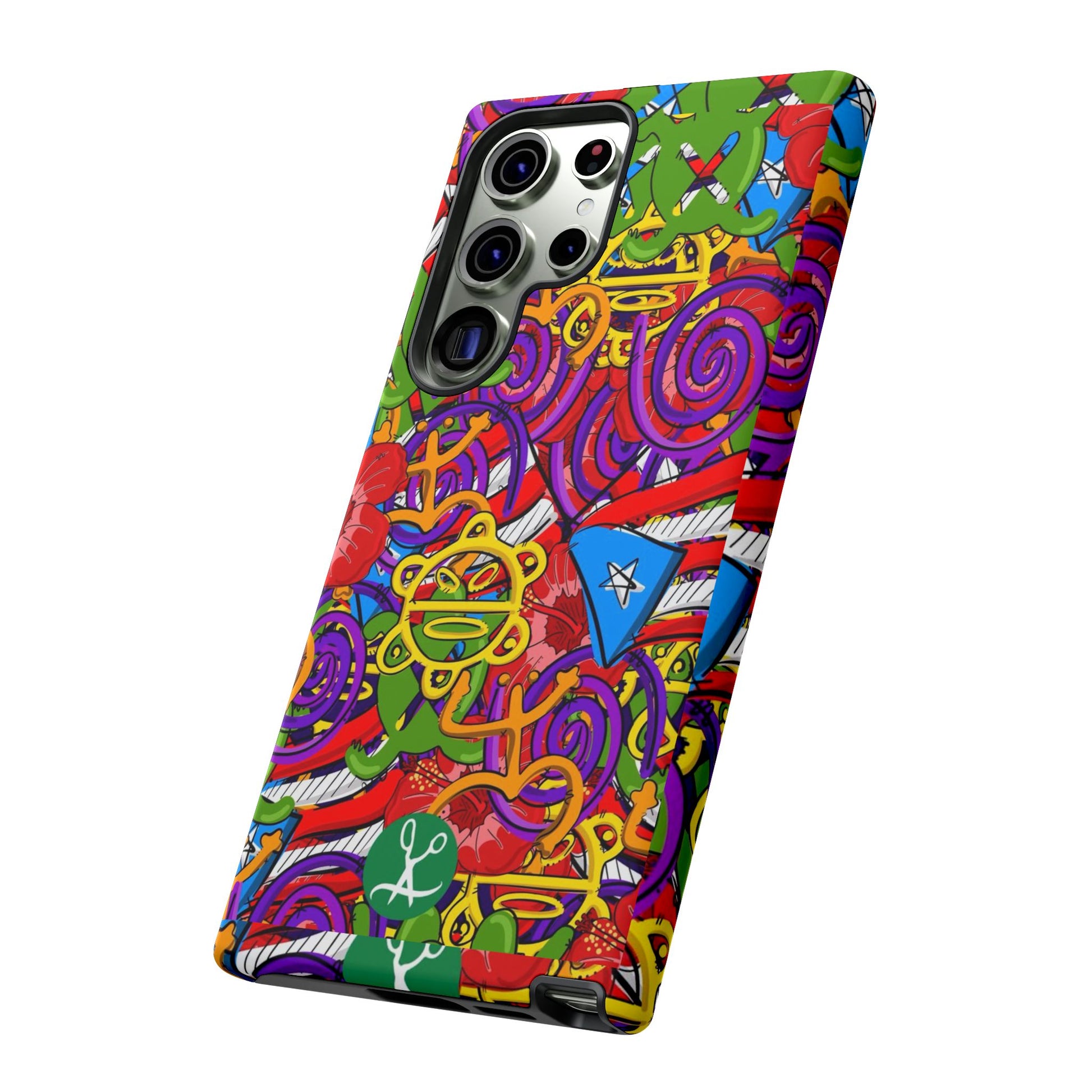 Puerto Rico Taino Tribal Art Tough Cases for iPhones, Samsung, and Pixel
