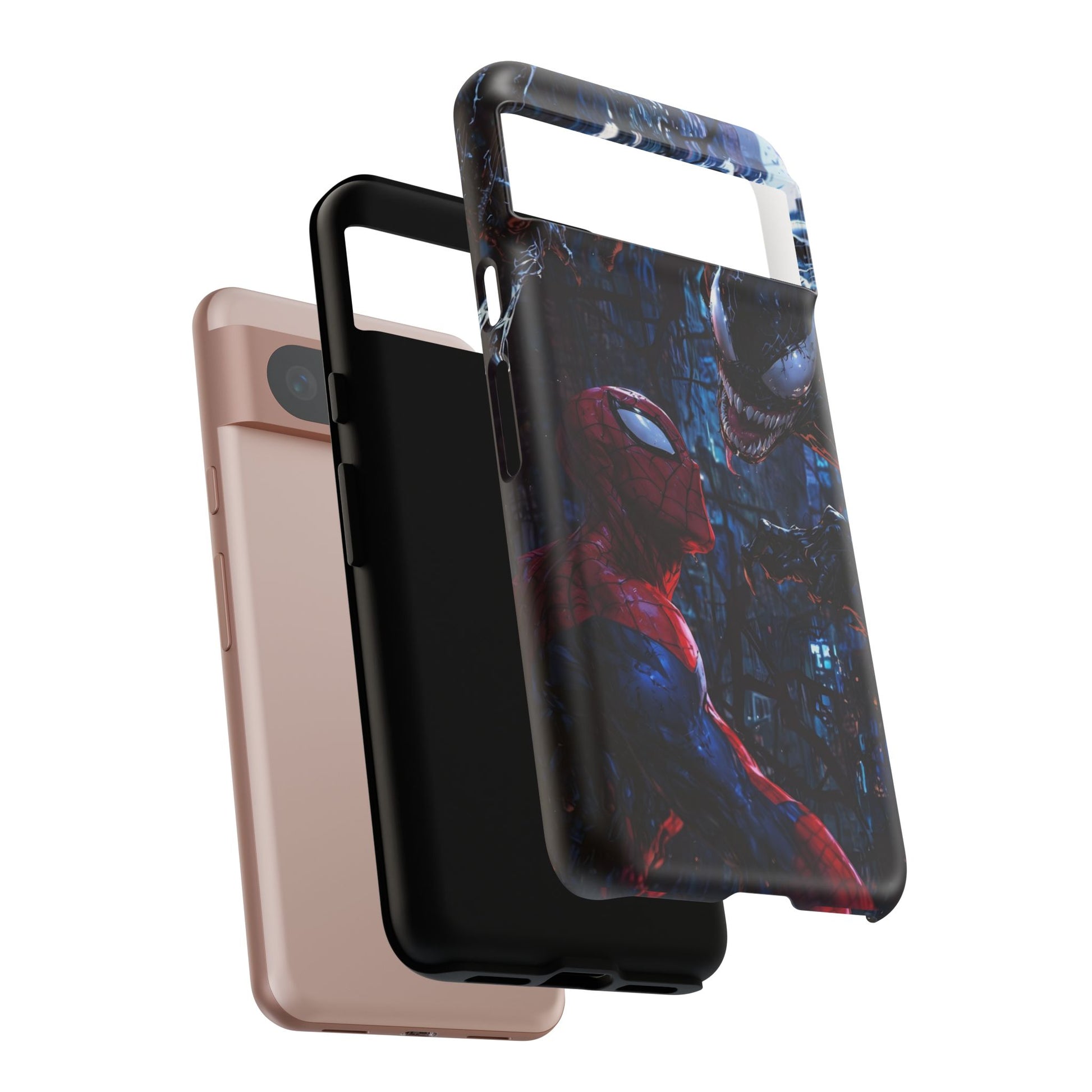 Venom x Spiderman Phone Case, Tough Cases for iPhones, Samsung, and Pixel
