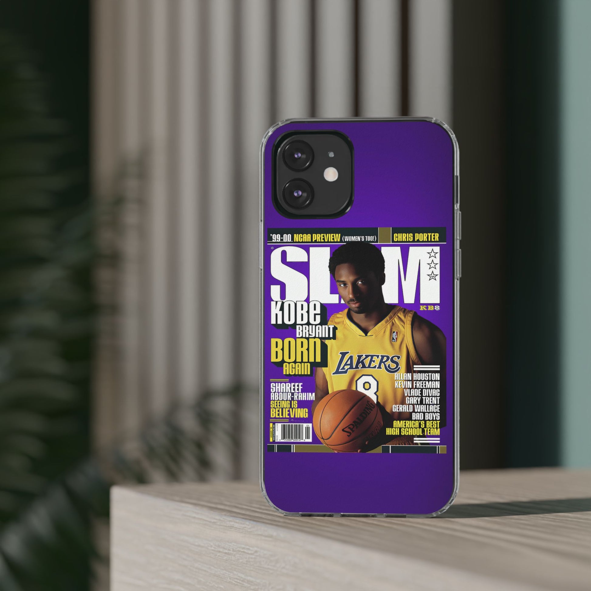 SLAM Cover Kobe Basketball Inspired design Clear Phone Cases
