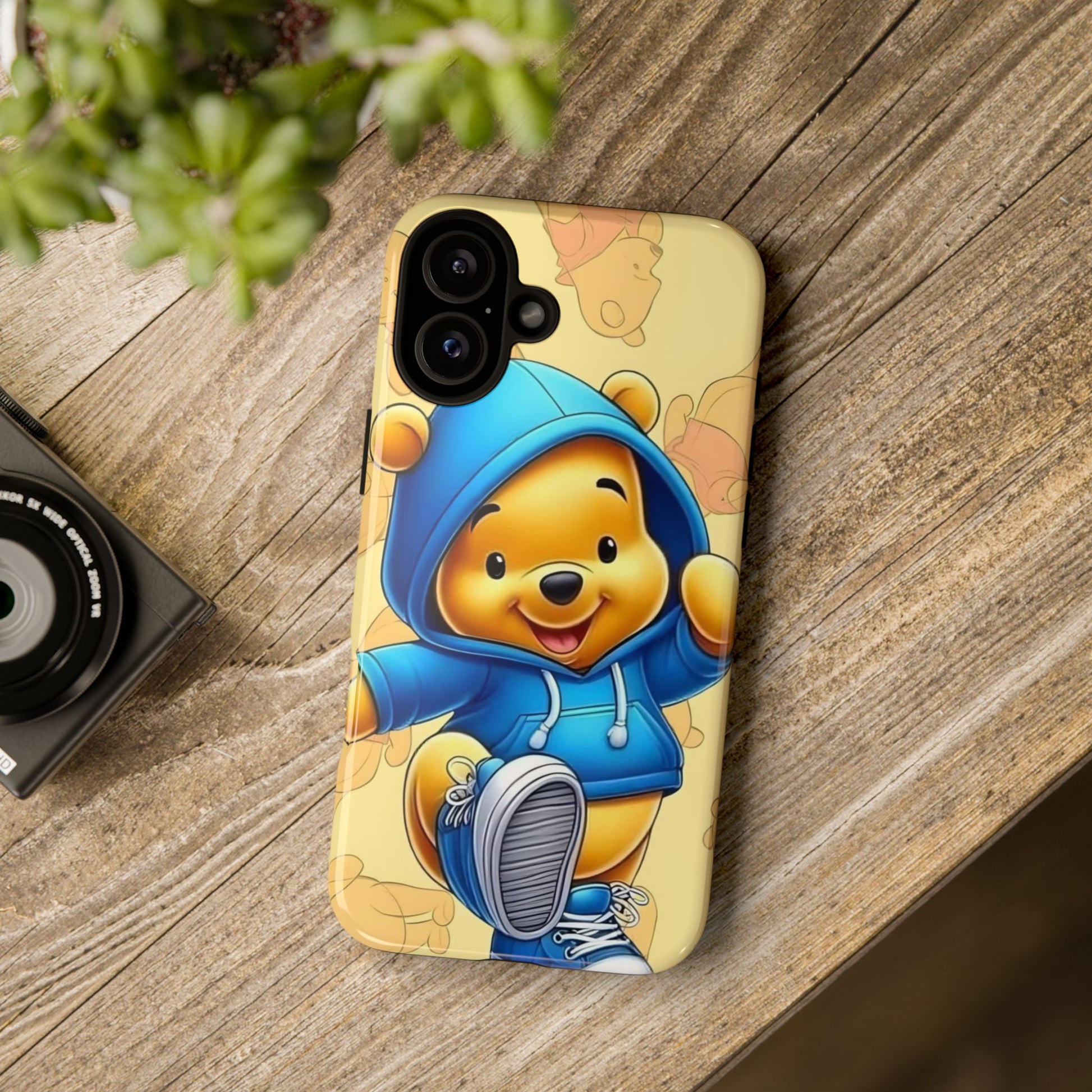 Cute Pooh Bear Phone Case, Tough Case