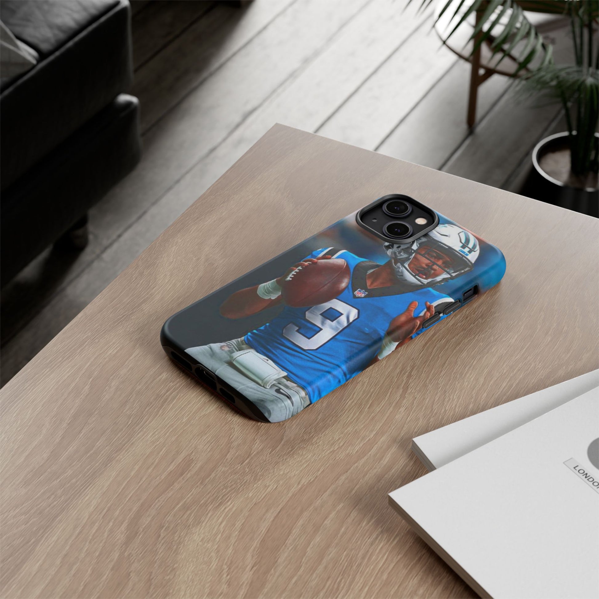 Carolina Panthers Bryce Young Football Tough Cases for iPhones, Samsung, and Pixel