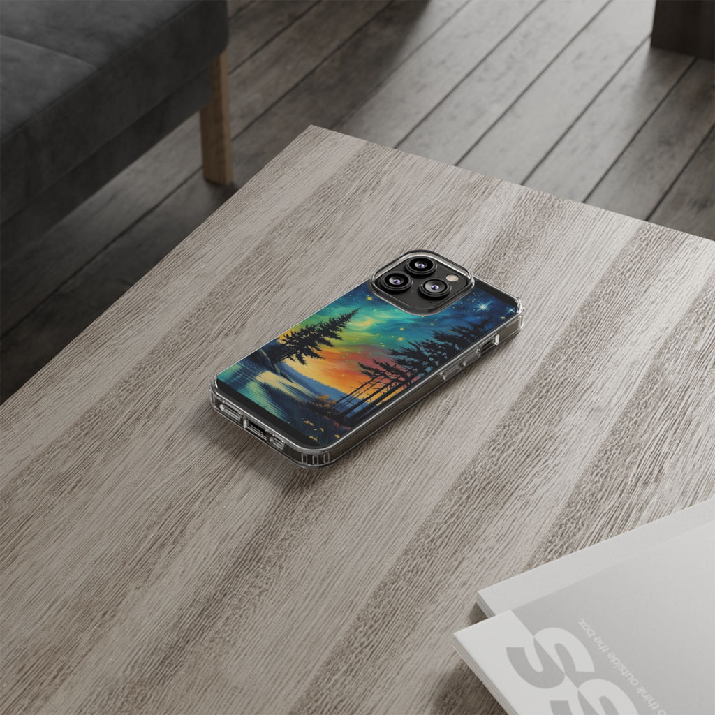 Starry Night Style Forest Art Iphone, Samsung case