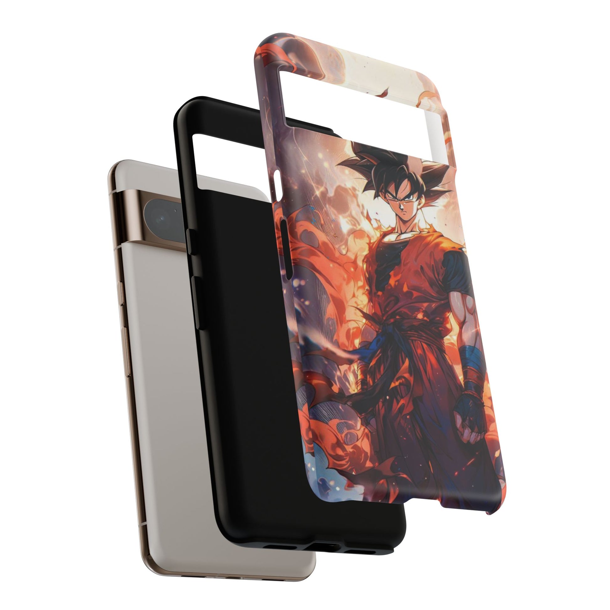 Anime Manga Dragon Ball Z Goku Tough Cases for iPhones, Samsung, and Pixel