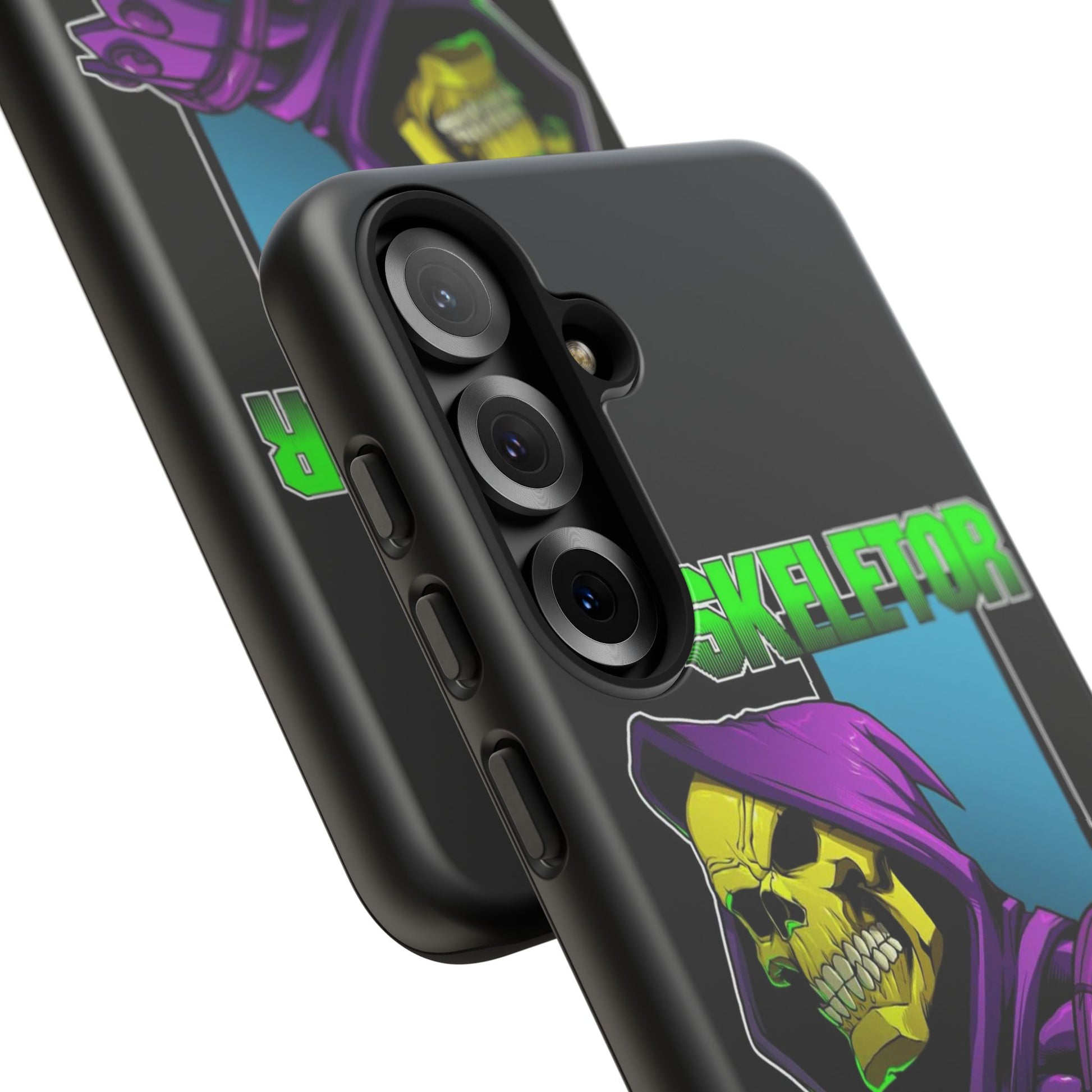 Skeletor Tough Cases for iPhones, Samsung, and Pixel