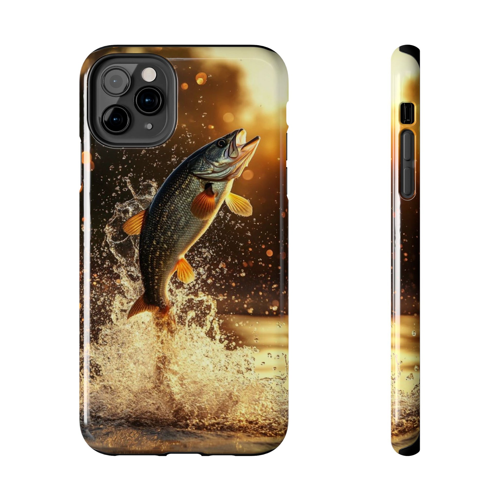 Jumping Bass Fish Theme Phone Cases for iPhones & Samsung Phones