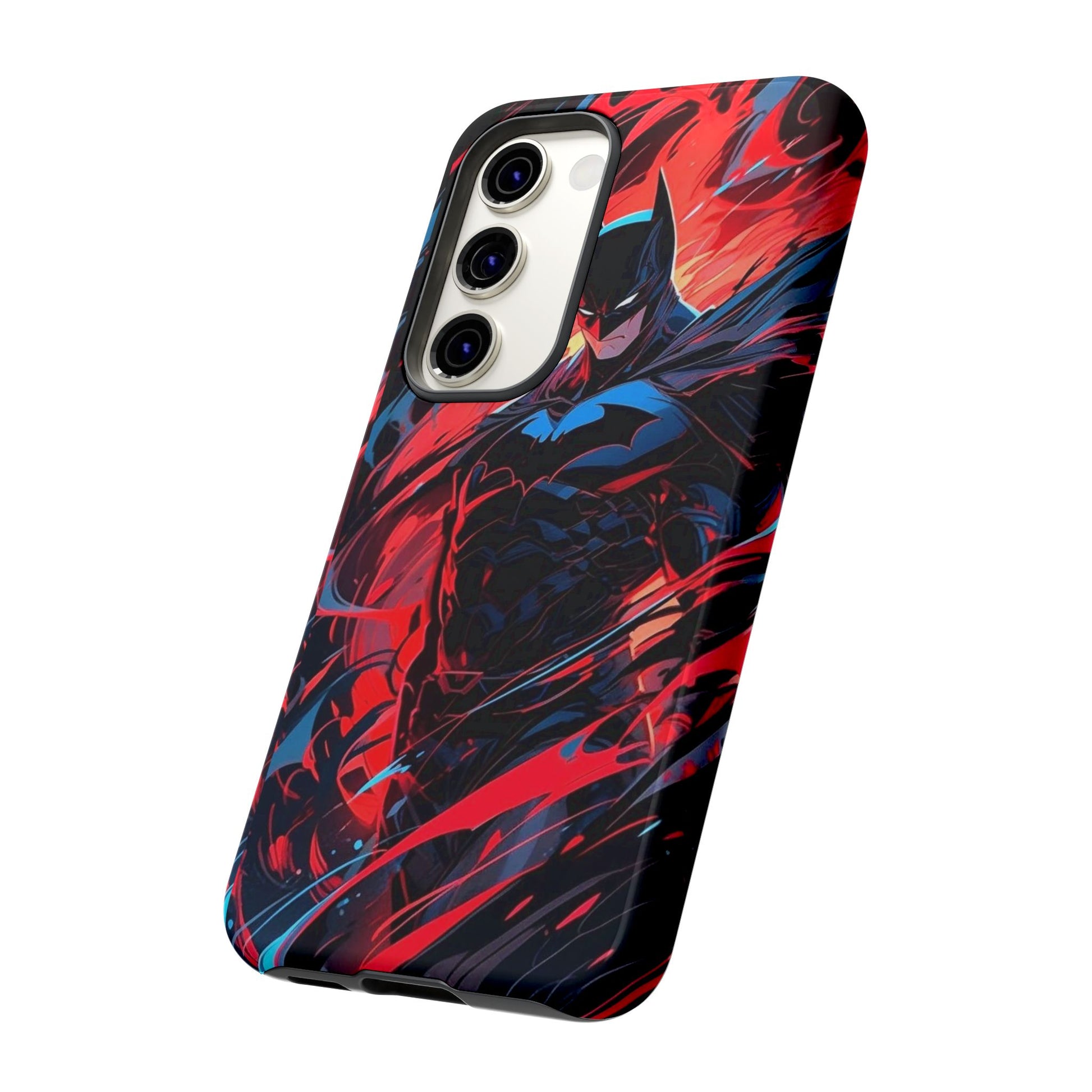 The Dark Knight Batman Art Tough Cases for iPhones, Samsung, and Pixel