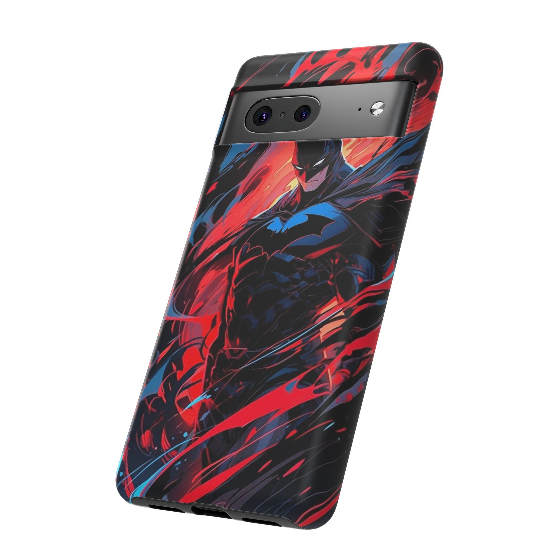 The Dark Knight Batman Art Tough Cases for iPhones, Samsung, and Pixel