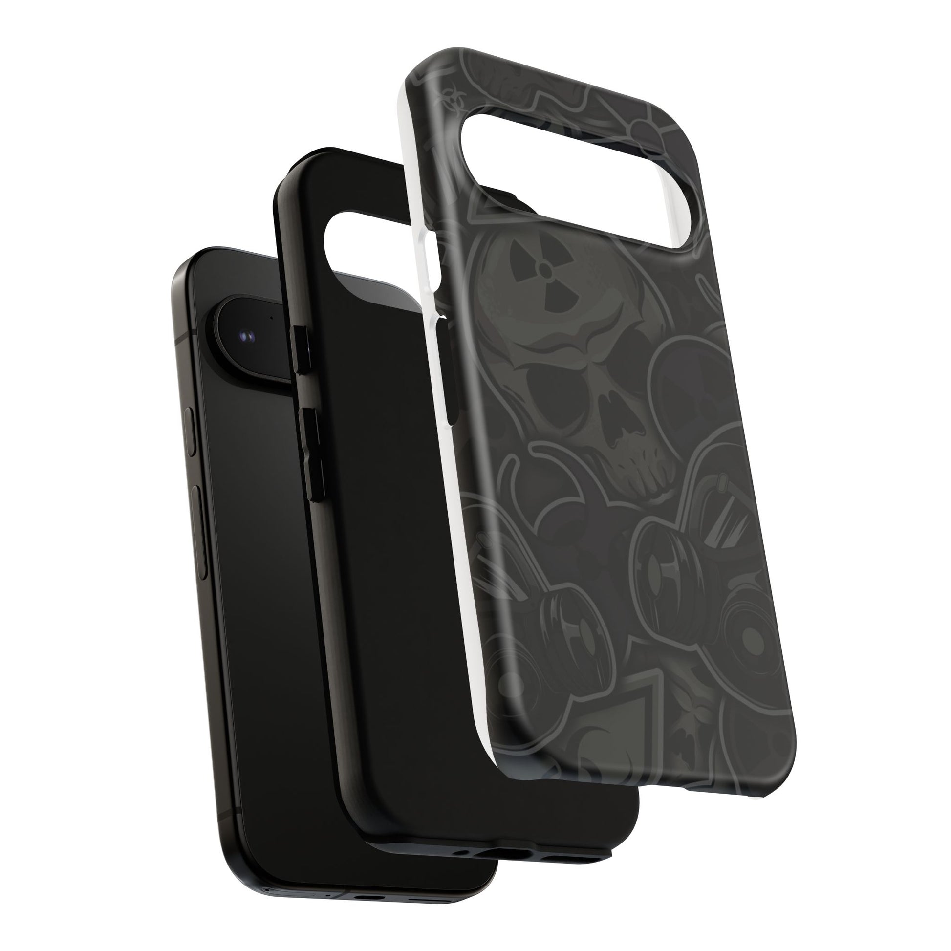 Tough Cases Phone Case, Edgy Skull Design Phone Cover, Gothic Cell Phone Shell