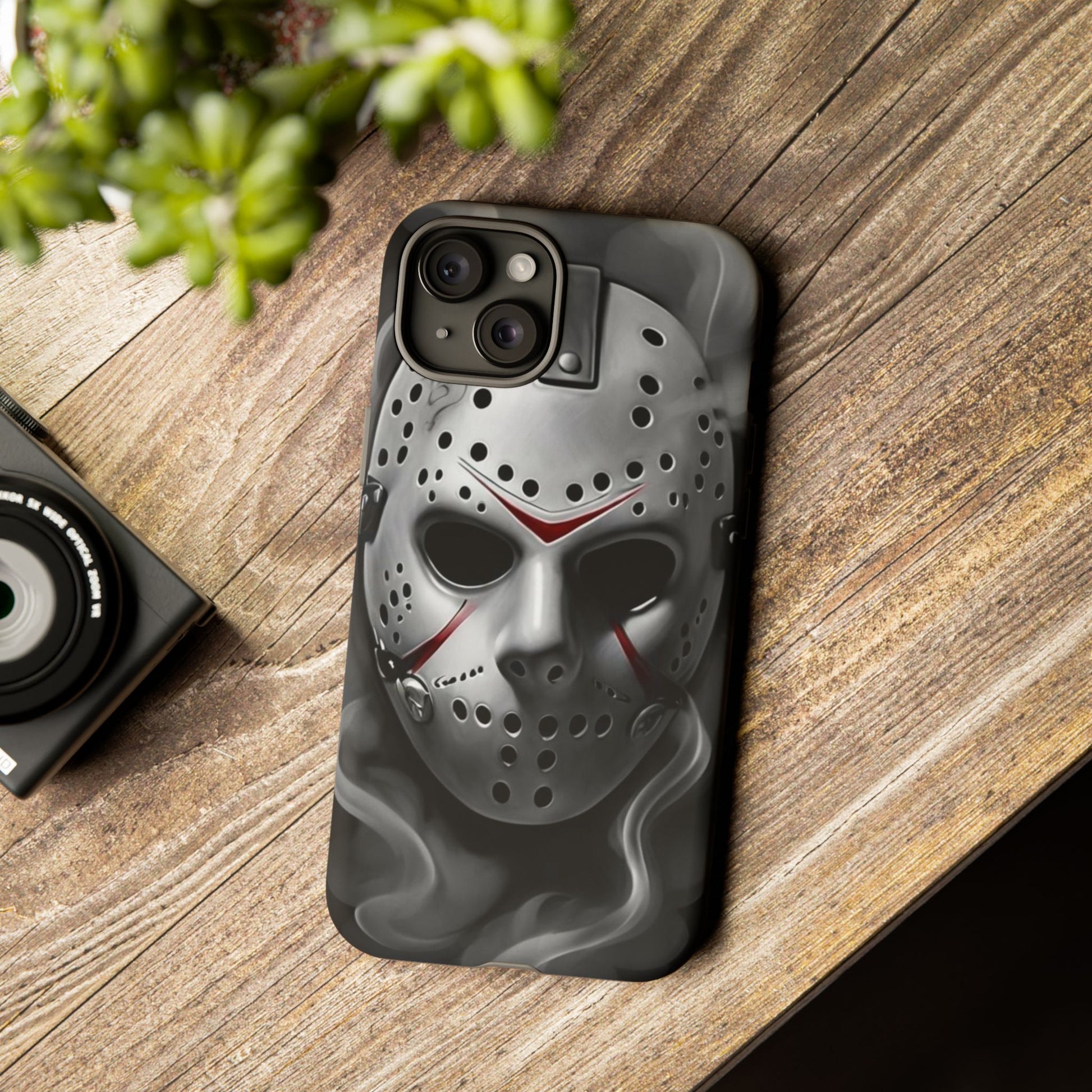 Friday the 13th Jason's Mask Tough Cases for iPhones, Samsung, and Pixel
