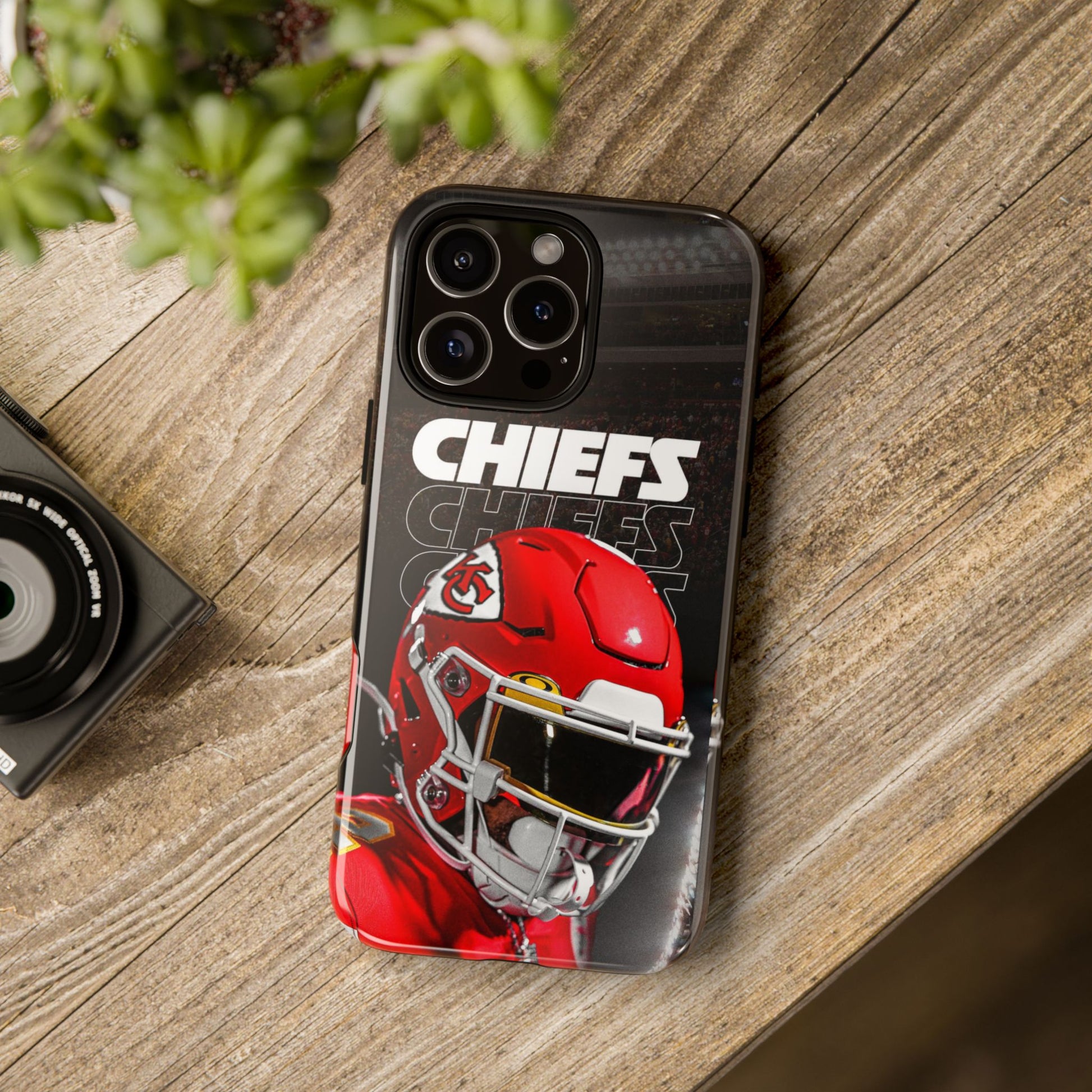 Kansas City Chiefs Football Helmet Logo Tough Cases for iPhones, Samsung, and Pixel