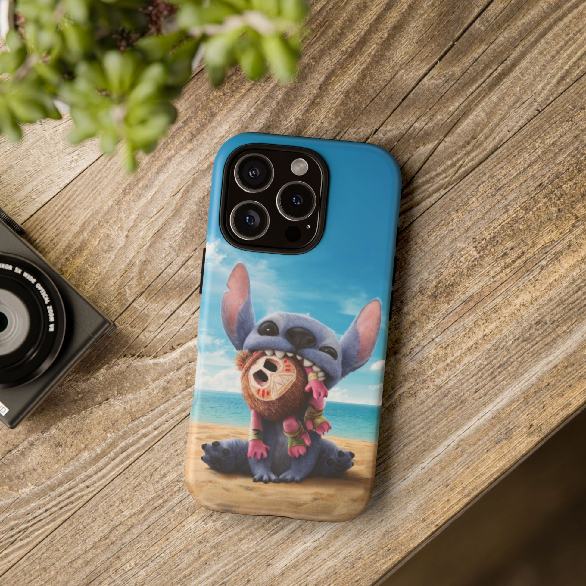 Stitch Beach Sunset Landscape Phone Case for iPhone, Samsung Galaxy, & Pixel Phones