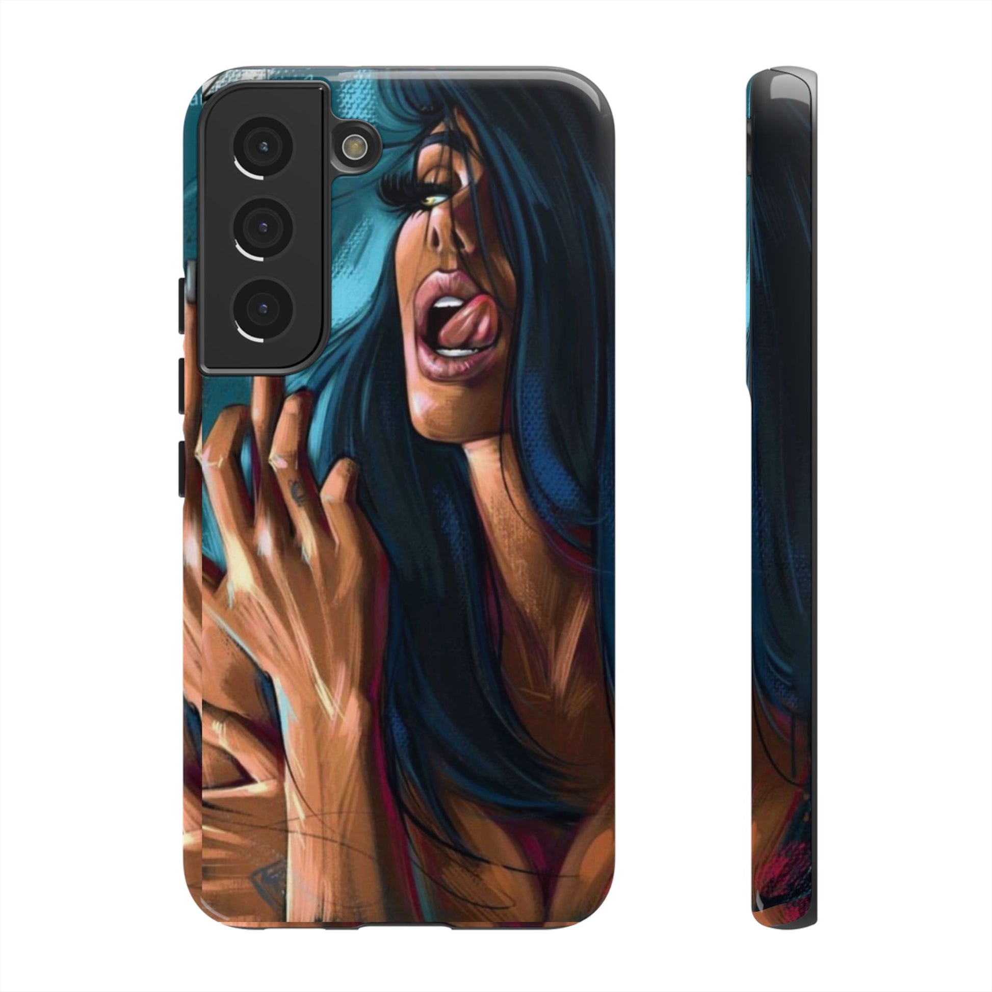 Tough Girl Theme Urban Design Cases for iPhones, Samsung, and Pixel