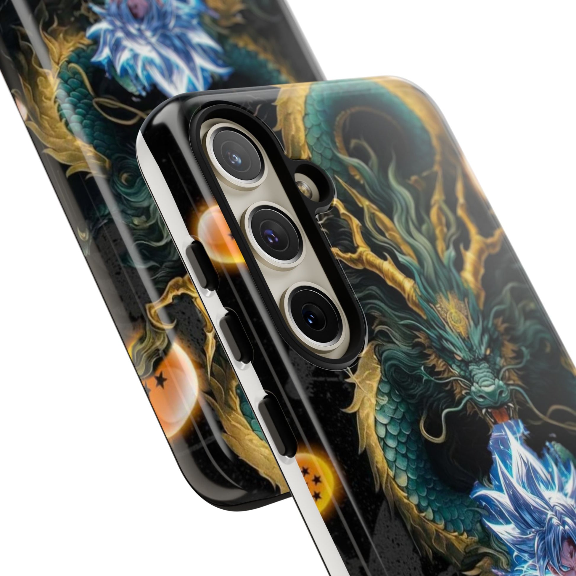 Anime Goku x Shenron Dragonball Z Tough Cases for iPhones, Samsung, and Pixel