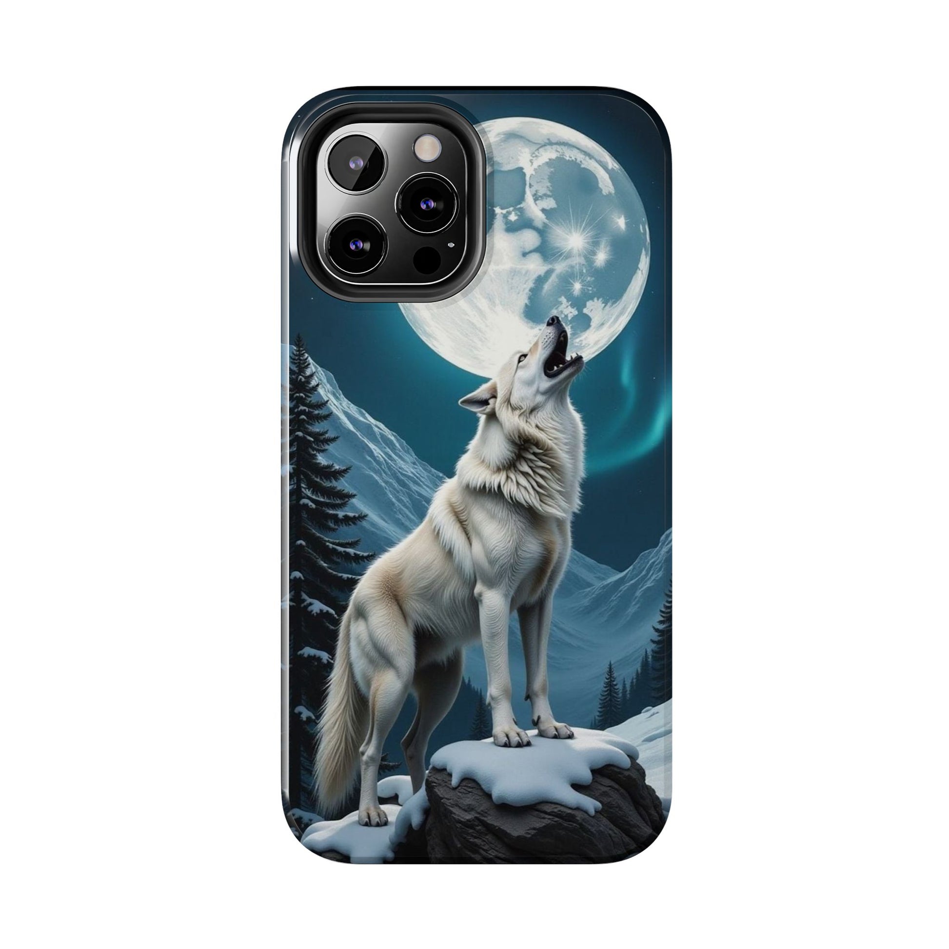 Howling Wolf Theme Phone Cases for iPhones & Samsung Phones
