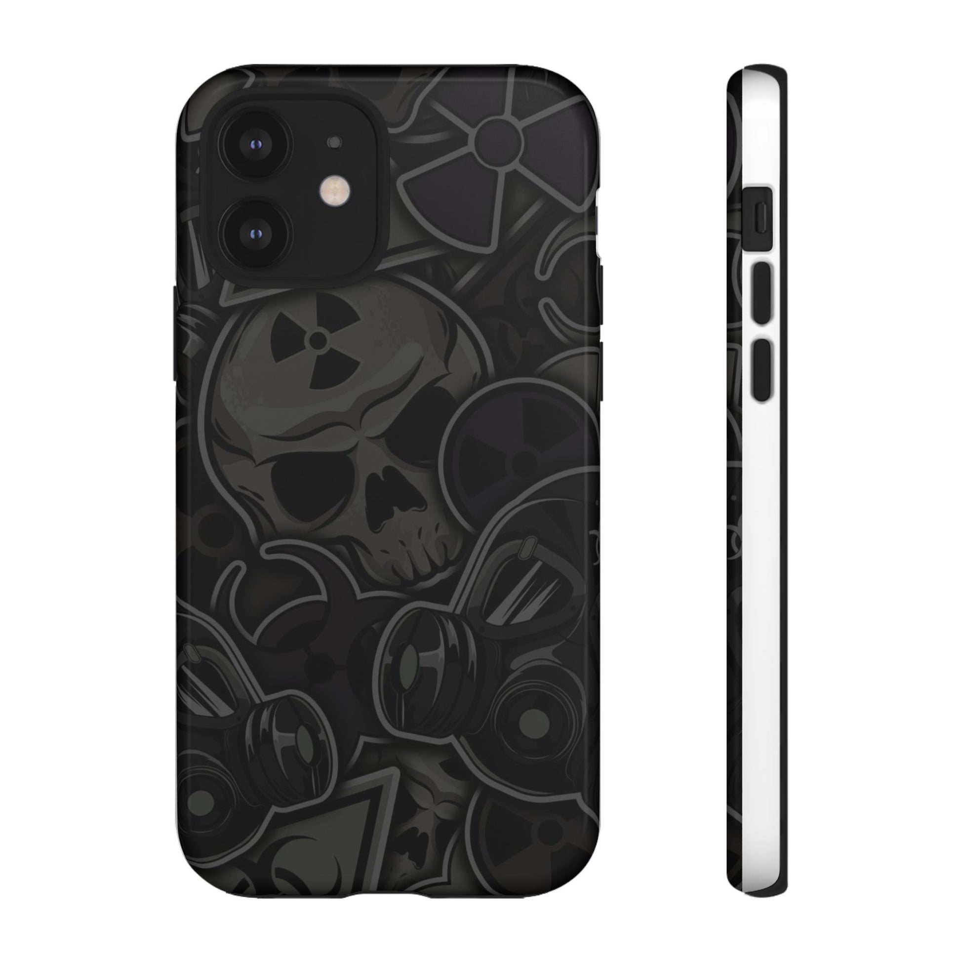 Tough Cases Phone Case, Edgy Skull Design Phone Cover, Gothic Cell Phone Shell