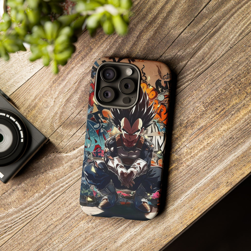 Anime Vegeta Dragon ball Z Tough Cases for iPhones, Samsung, and Pixel