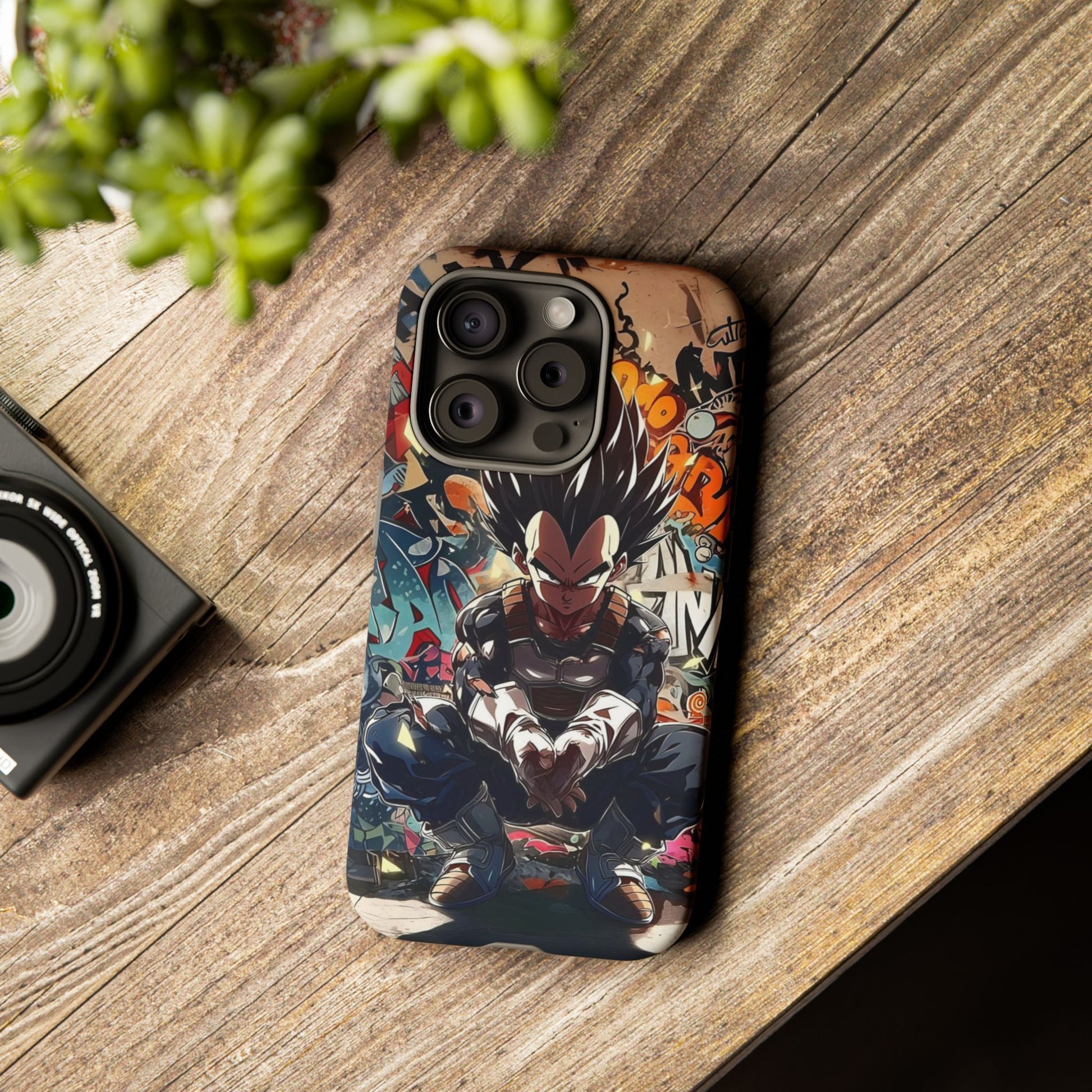 Anime Vegeta Dragon ball Z Tough Cases for iPhones, Samsung, and Pixel