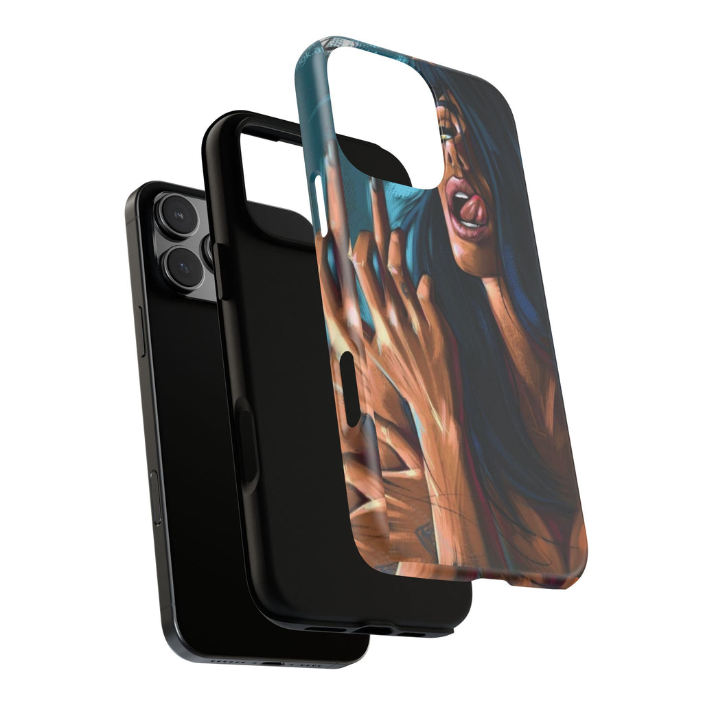Tough Girl Theme Urban Design Cases for iPhones, Samsung, and Pixel