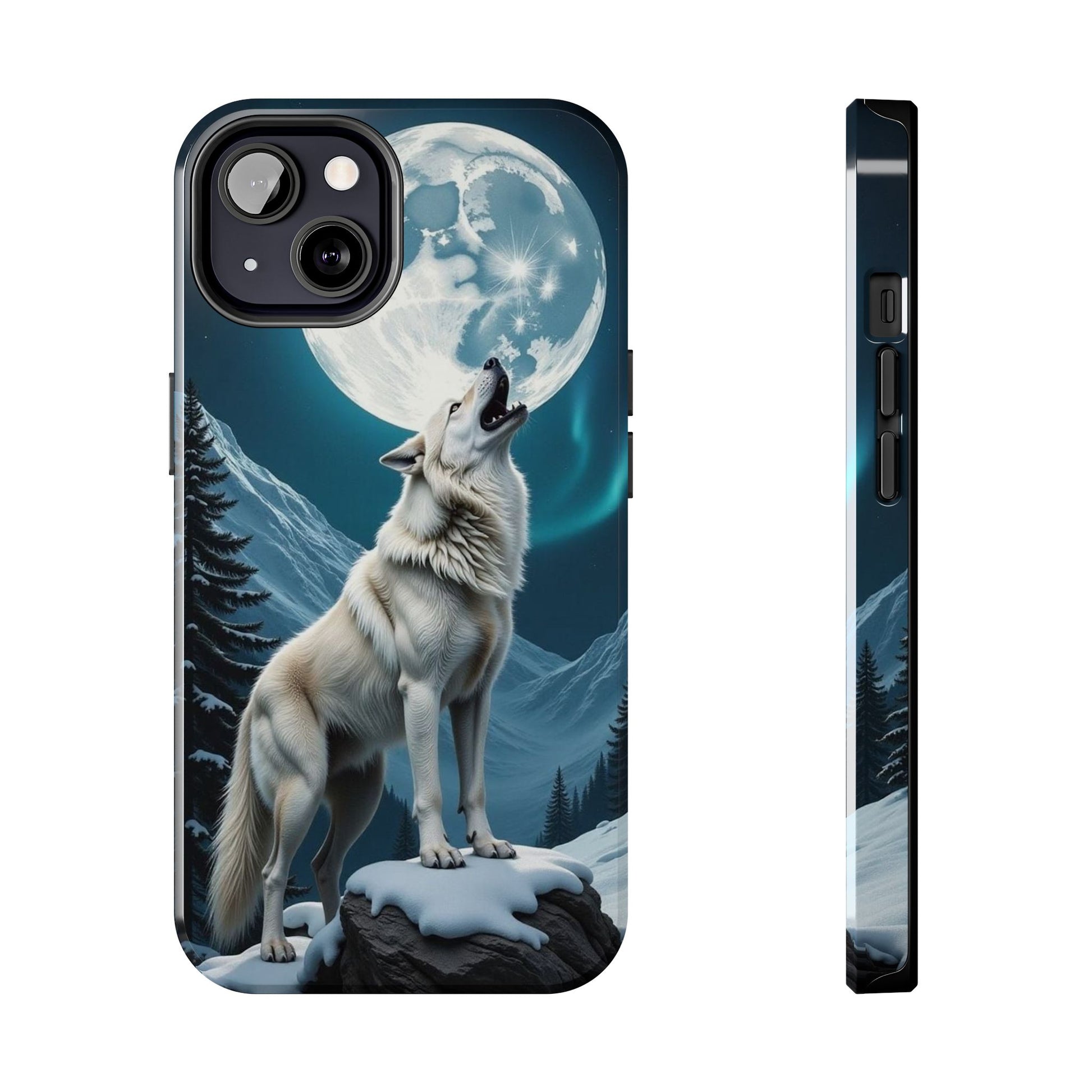Howling Wolf Theme Phone Cases for iPhones & Samsung Phones