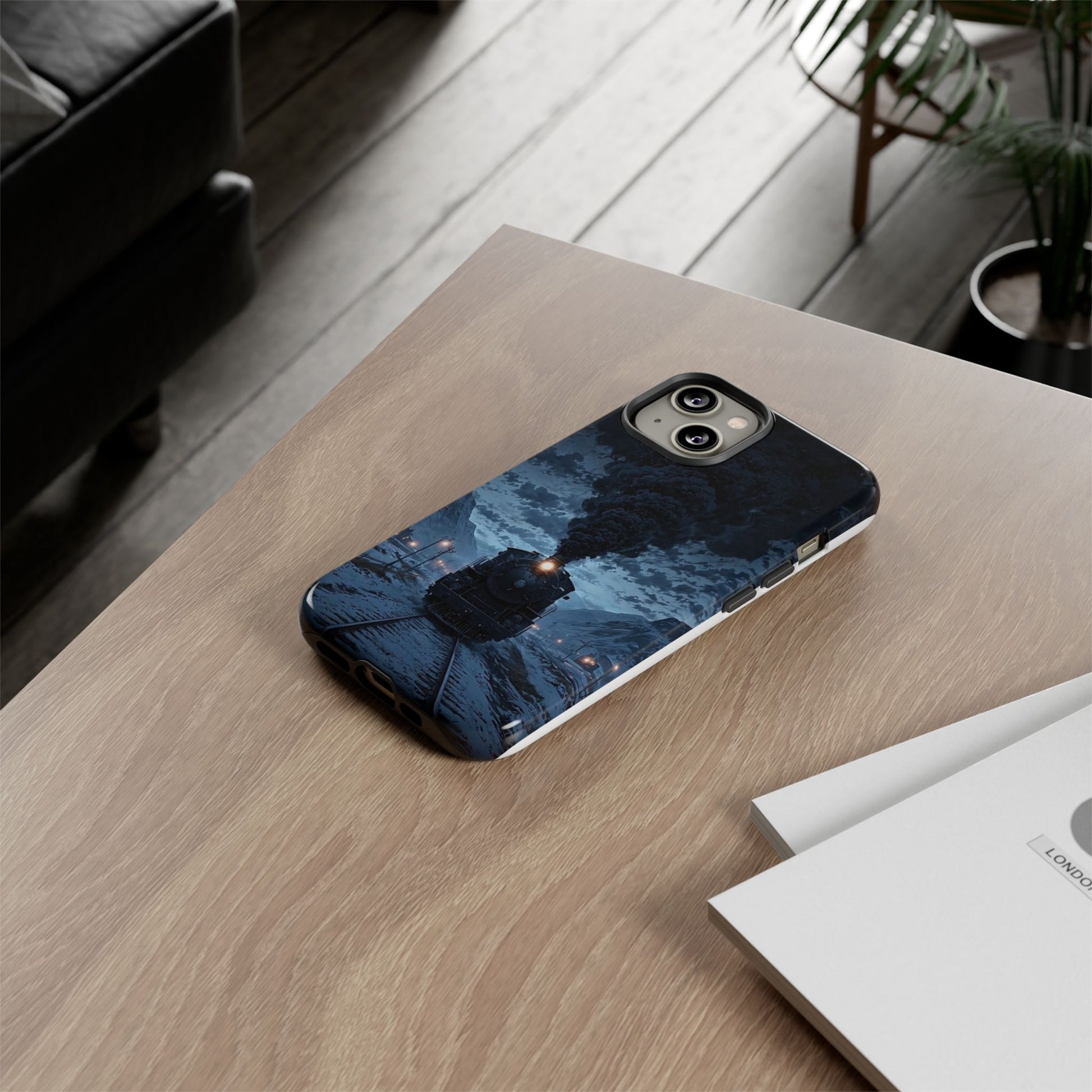 Steam Engine Train Themed Tough Cases for iPhones, Samsung, and Pixel
