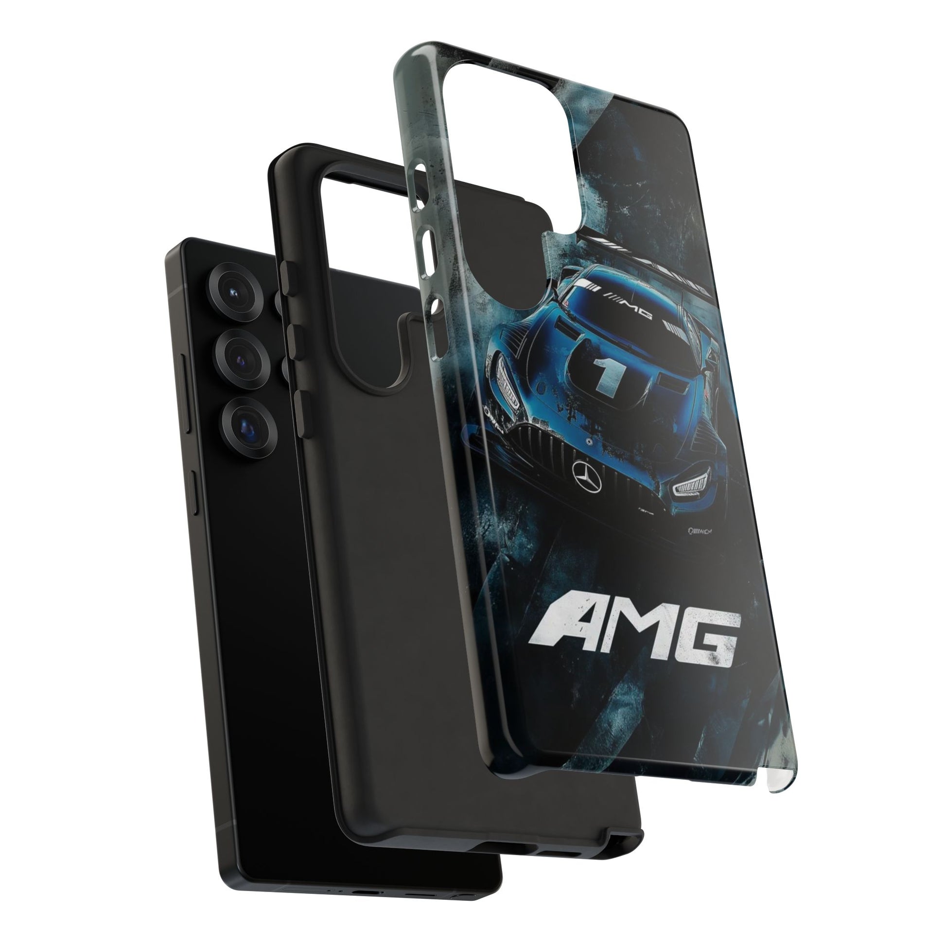 Mercedes AMG Racing Car Tough Cases for iPhones, Samsung, and Pixel